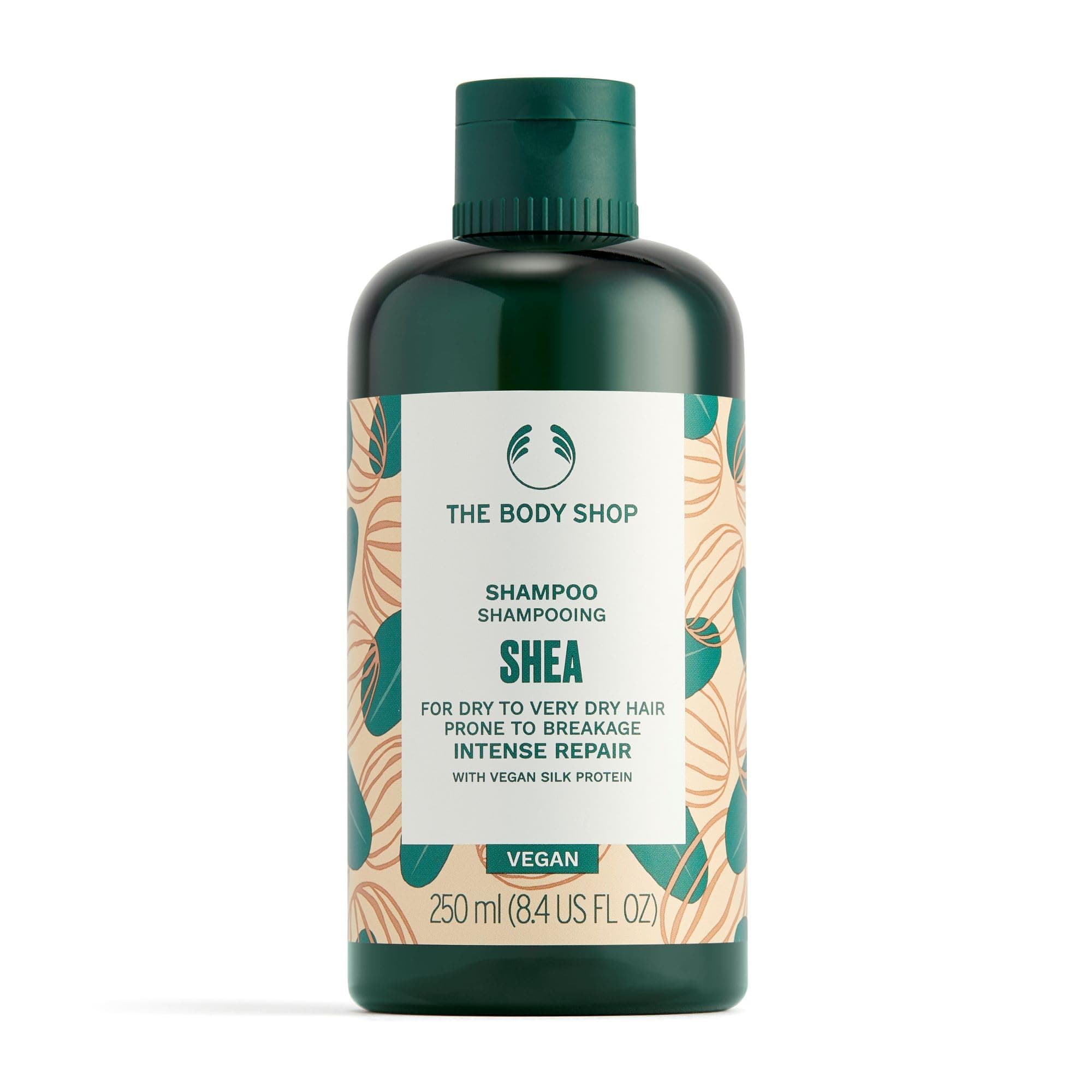 The Body Shop Shea Intense Repair Shampoo (1x 250ml), Shampoo for Dry Hair, Repair & Gently Cleanse, with Shea Butter, Shampoo for Dry, Breakage-Prone Hair