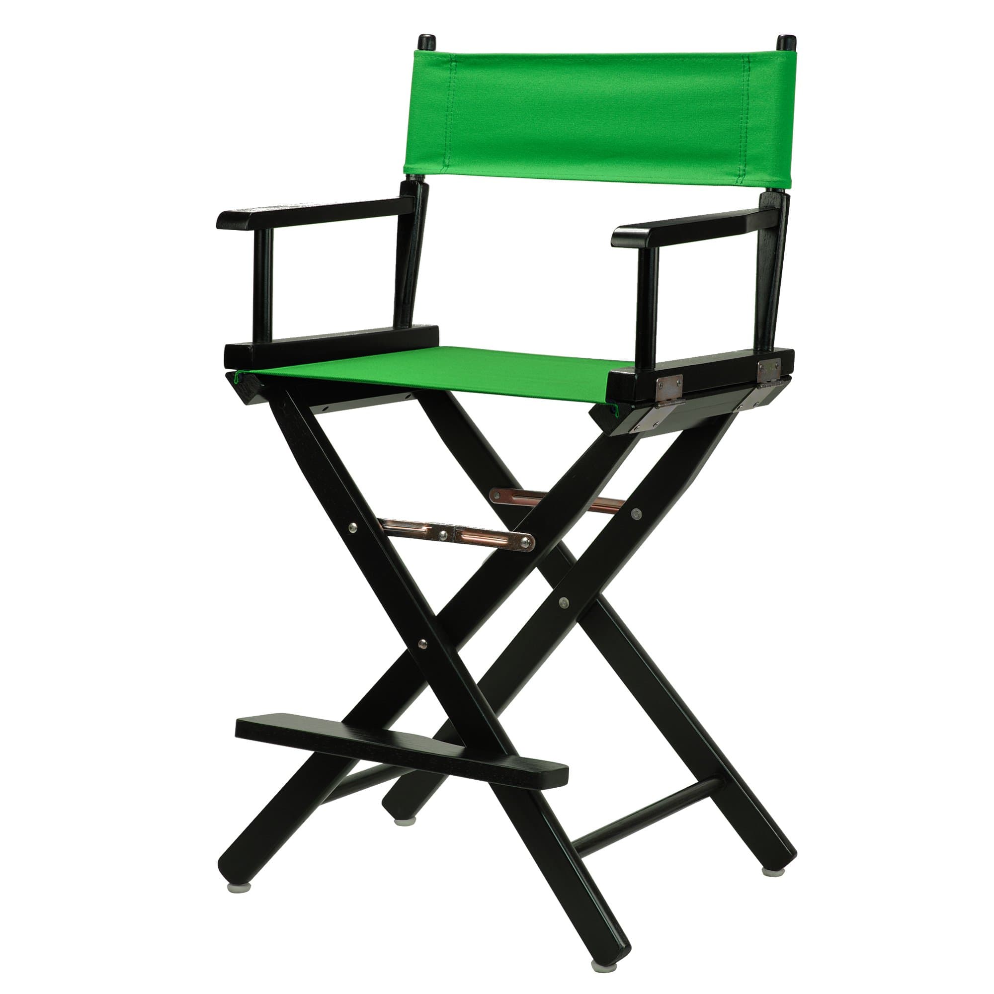 Director's Chair ,Black Frame/Green Canvas,24" - Counter Height