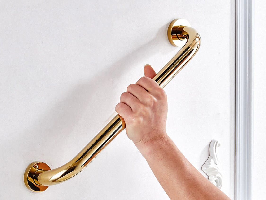 700Brass 18 Inch Grab Bar for Hotel/Motel/Home Bathtub, Solid Brass, Oil Rubbed Bronze, Heavy-Duty Construction, Shower Grab Bars