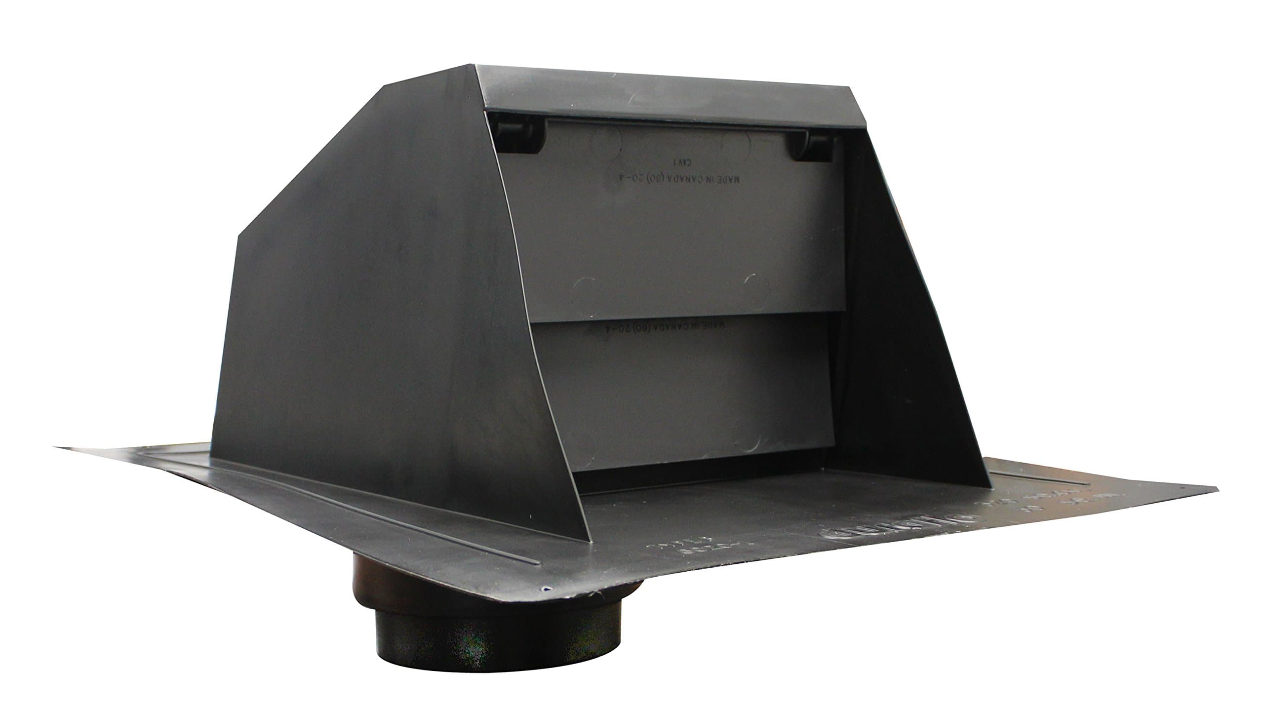 Duraflo 6020BL Rangehood Exhaust Vent with Collar, Black