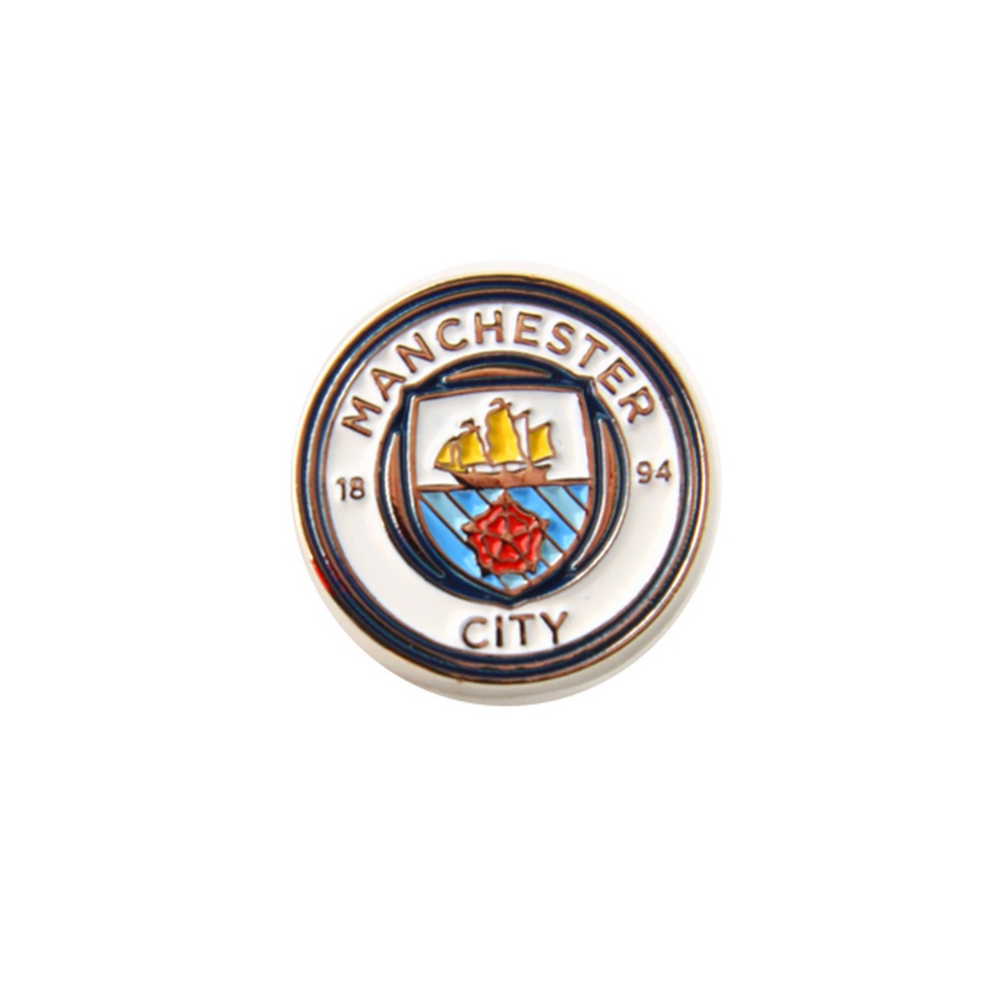 FC Official Football Crest Pin Badge (One Size) (White/Silver)