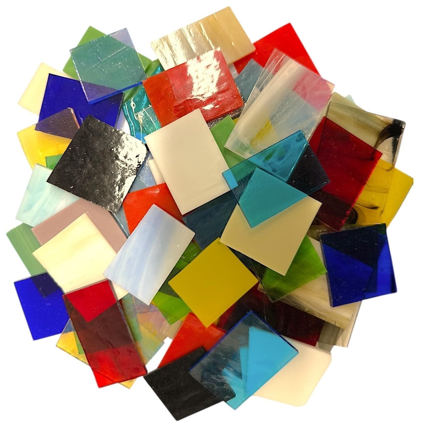 System 96 Variety Fusing Glass Scraps - COE 96 Scraps by Binari Glass Studio