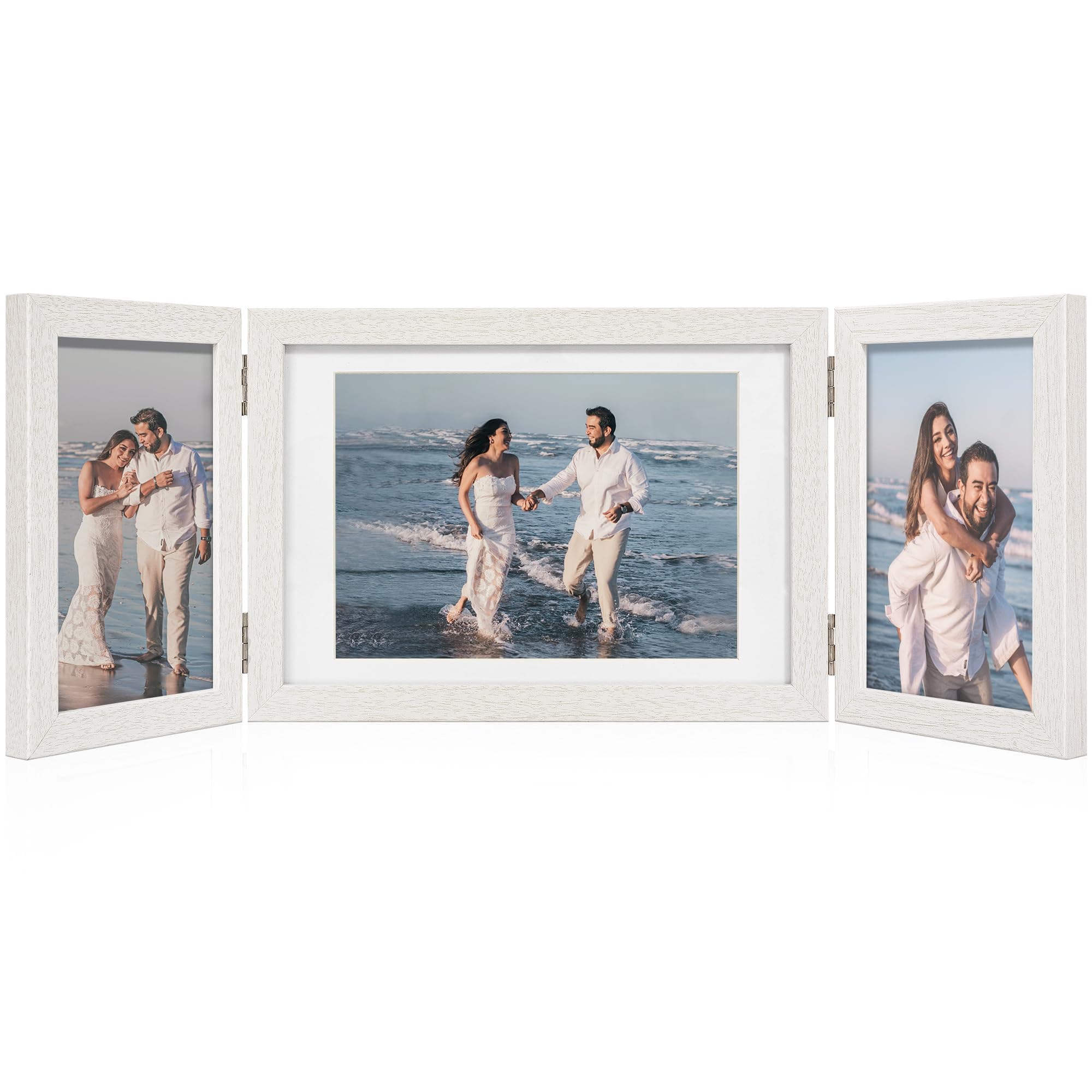 Afuly 6x4 and 7x5 Multi Photo Frames White 3 Picture Frames Collage Wall Tabletop Multiple Photos Pictures Christmas Family Friend Wedding Birthday Women Grandma Mum Gifts