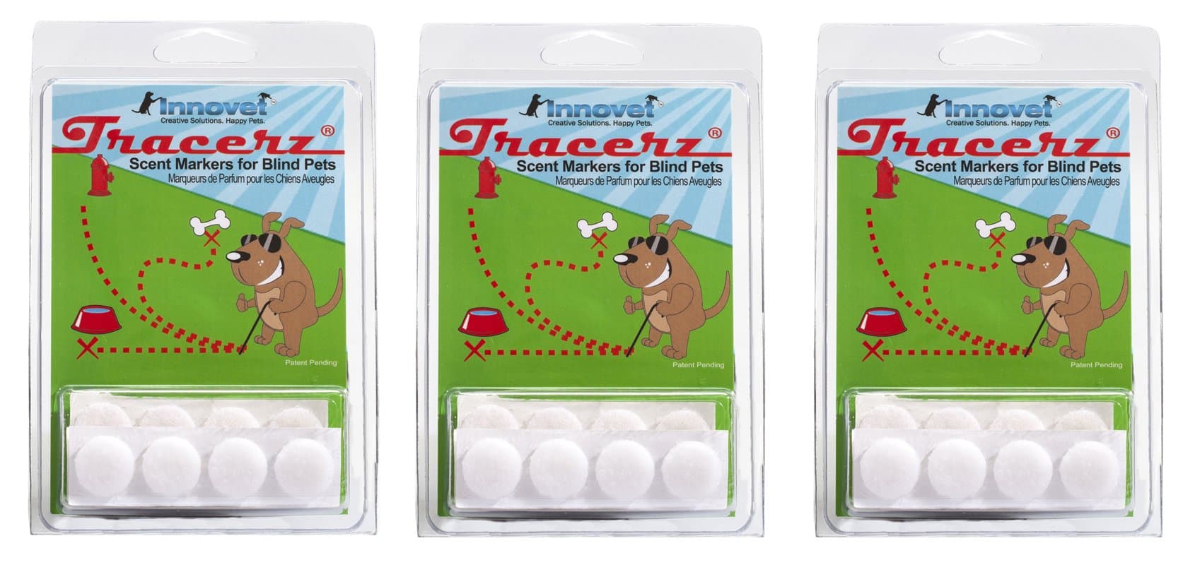 Tracerz for Blind Dogs, New Extended Release Scent, 84 Total Markers