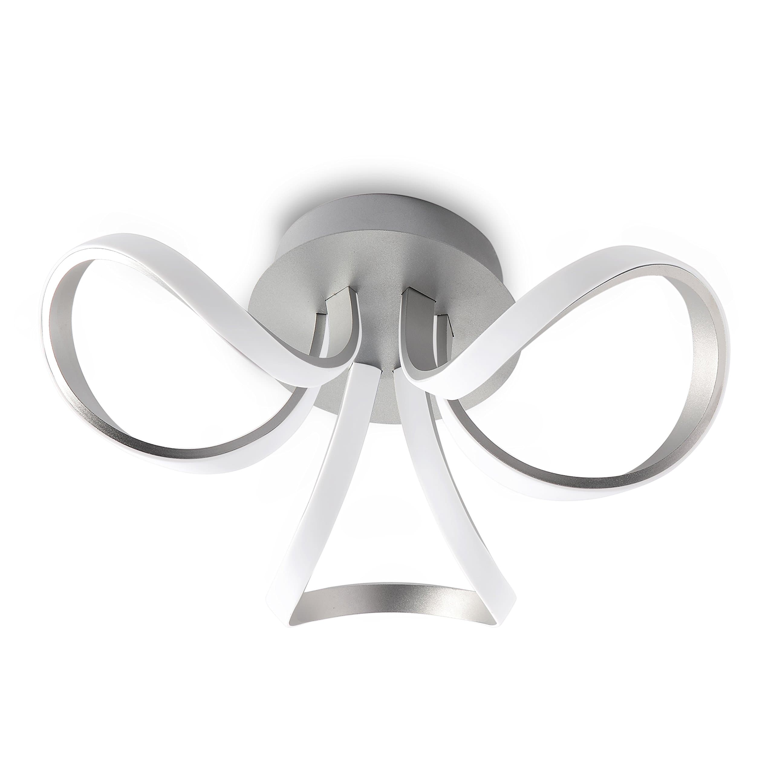 Mantra Iluminazion Deckenleuchte KNOT LED - SILVER / CHROME LED 36W - 3000K - 2520 Lumen