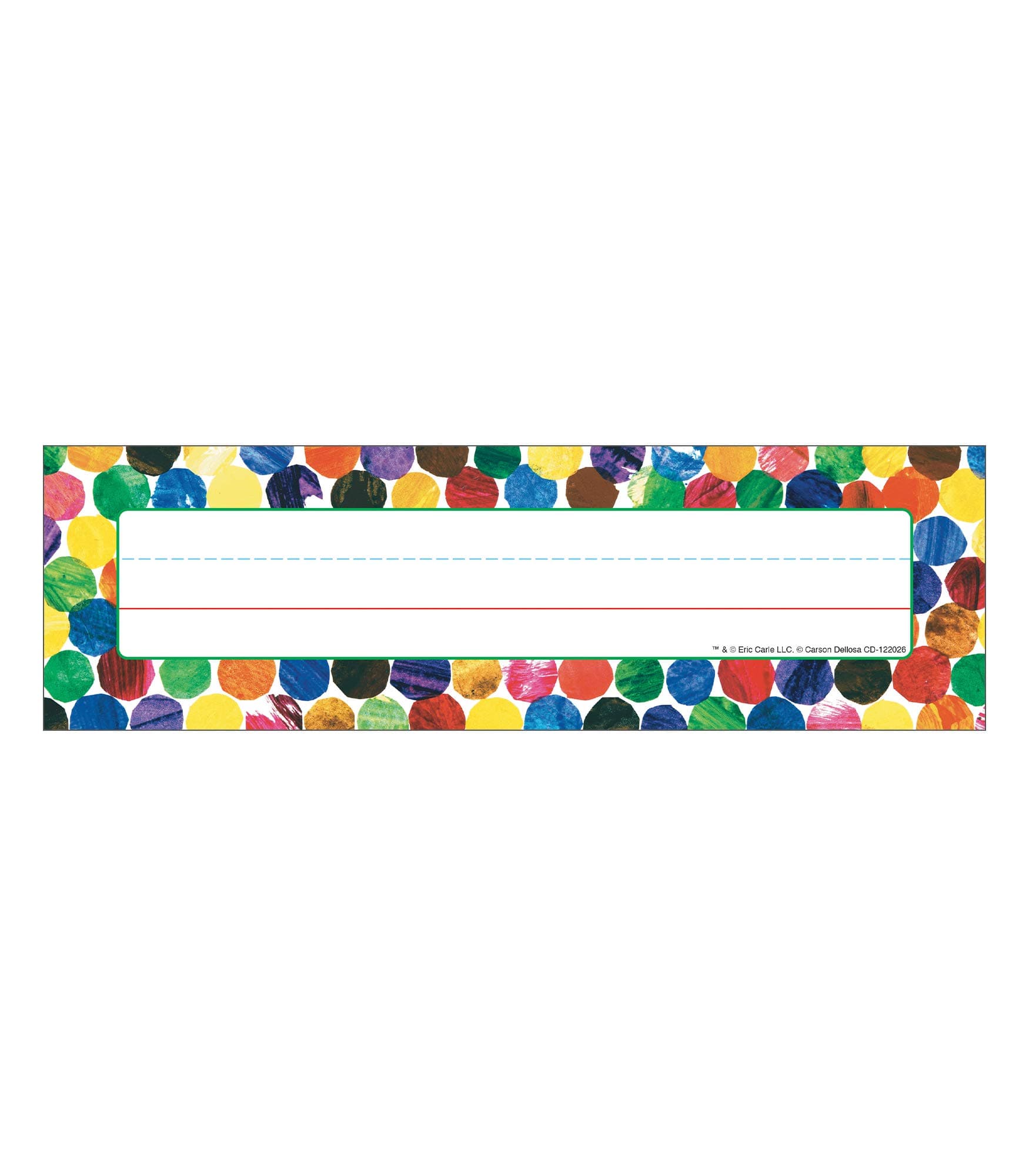 Carson Dellosa World of Eric Carle 36PC Name Plate for Desk, Colorful Nametags for Chalkboard Labels, Locker Decor, Room Organizer, and More, Classroom Organization Teacher Supplies