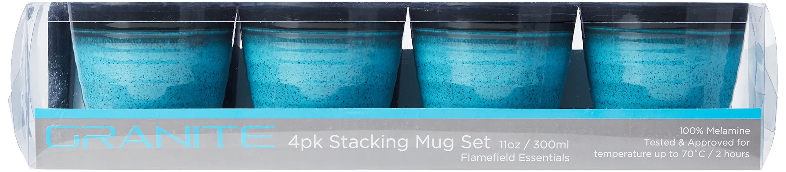 Flamefield GA423 Mug Set, 4 Count (Pack of 1)