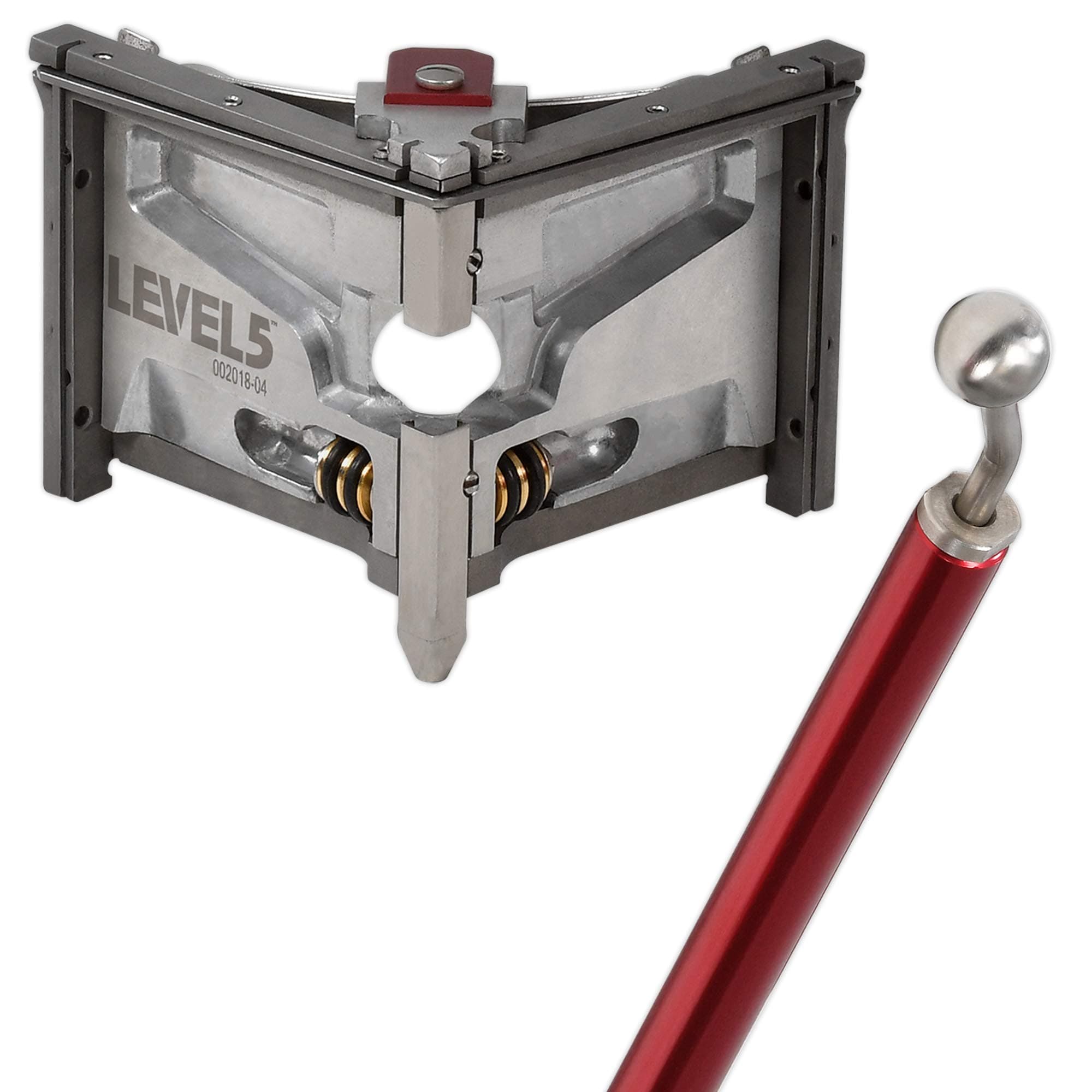 3-Inch Corner Finisher + Handle - LEVEL5 | Pro-Grade | Aluminum Finishing Tools | Drywall Sheetrock Mud Wallboard Plasterboard | 4-533