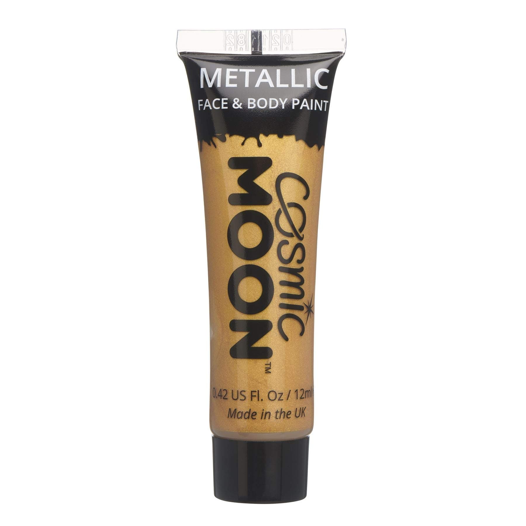 Cosmic Moon - Metallic Face Paint makeup for the Face & Body - 0.40fl oz - Create mesmerising metallic face paint designs! - Gold