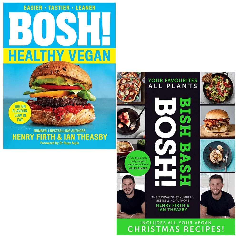 HQ Bosh! Healthy Vegan, [Hardcover] Bish Bash Bosh 2 Books Collection Set By Henry Firth, Ian Theasby