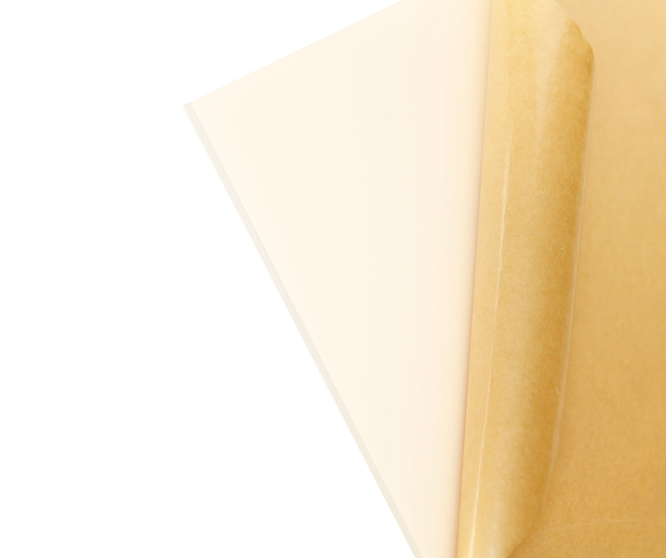 Cast Acrylic Sheet - .118" Thick, Medium White, 12" x 12" Nominal