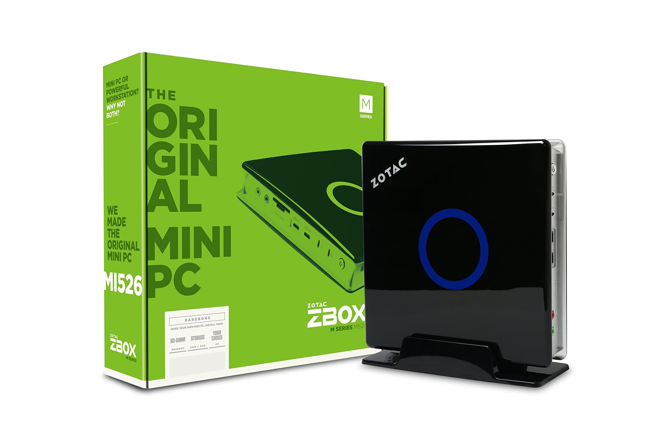 ZOTAC ZBOX-MI526-U ZBOX M Series Mini PC 7th Gen Core i3-7100U CPU Intel HD Graphics Barebones System