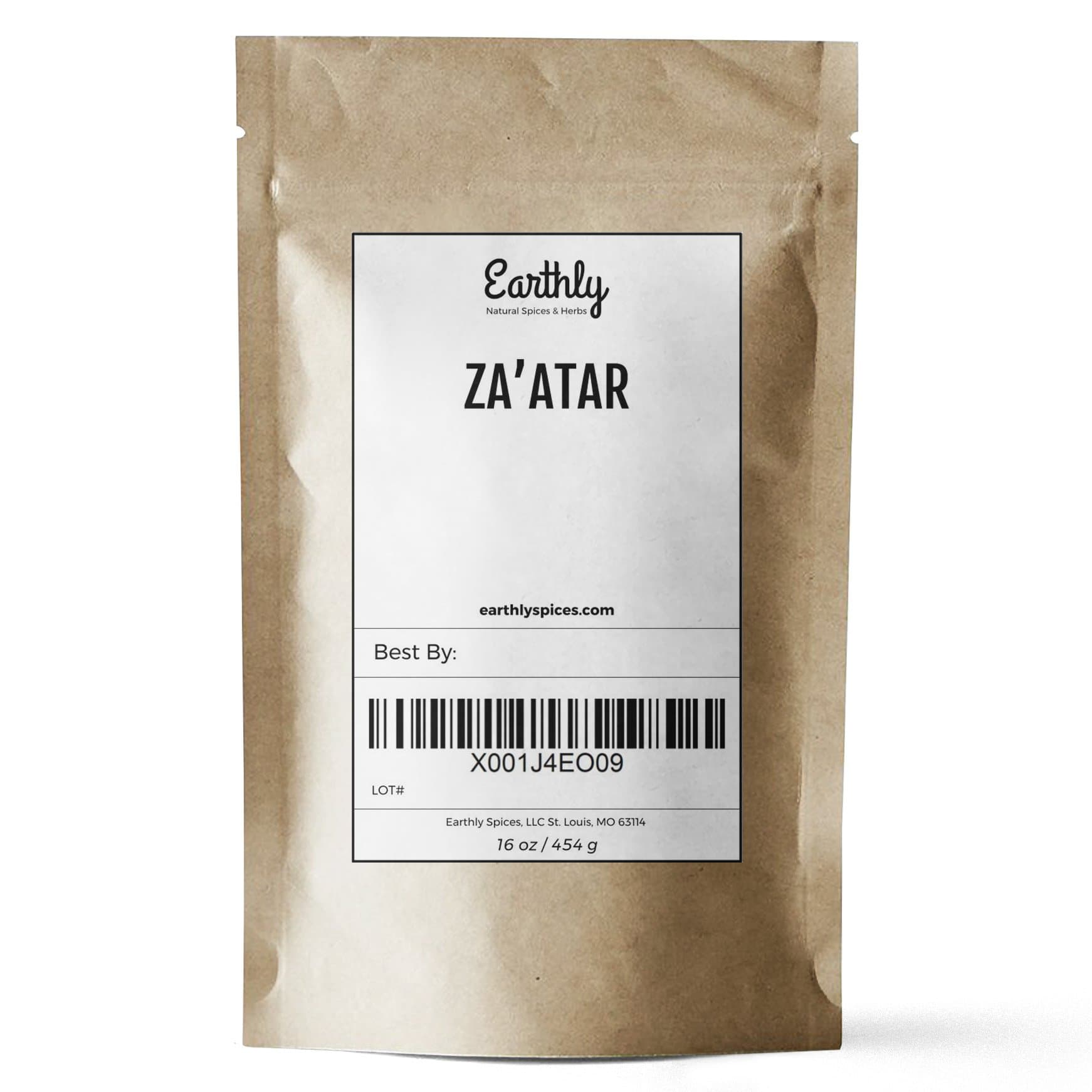 Za’atar Seasoning - Earthly Spices Bulk (Zatar / Zaatar / Zahtar) - 1 Pound/16 Ounces