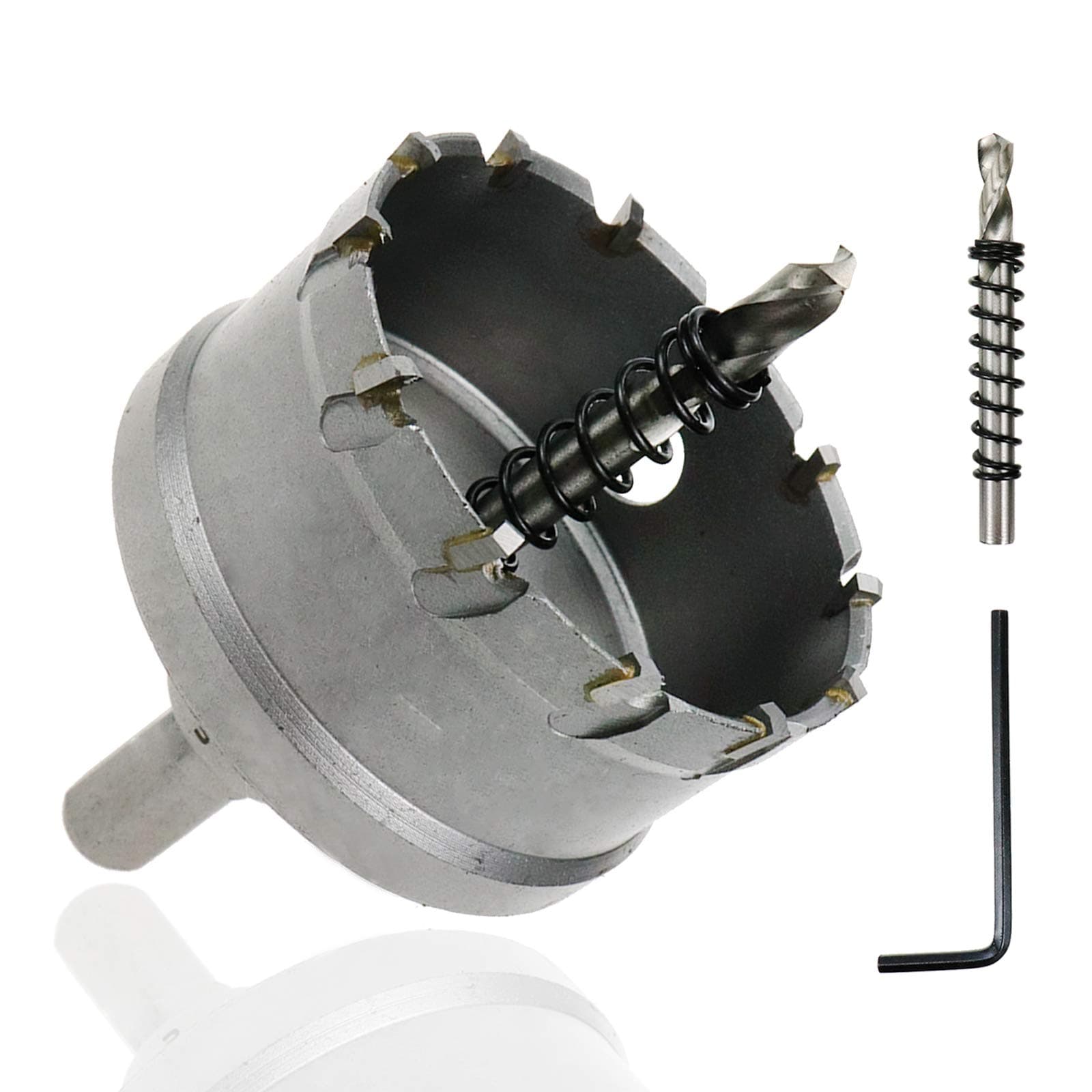 Hole Saw 2.5"/63mm Cutting Dia Carbide Hole Cutter for Stainless Steel Sheet and Metal