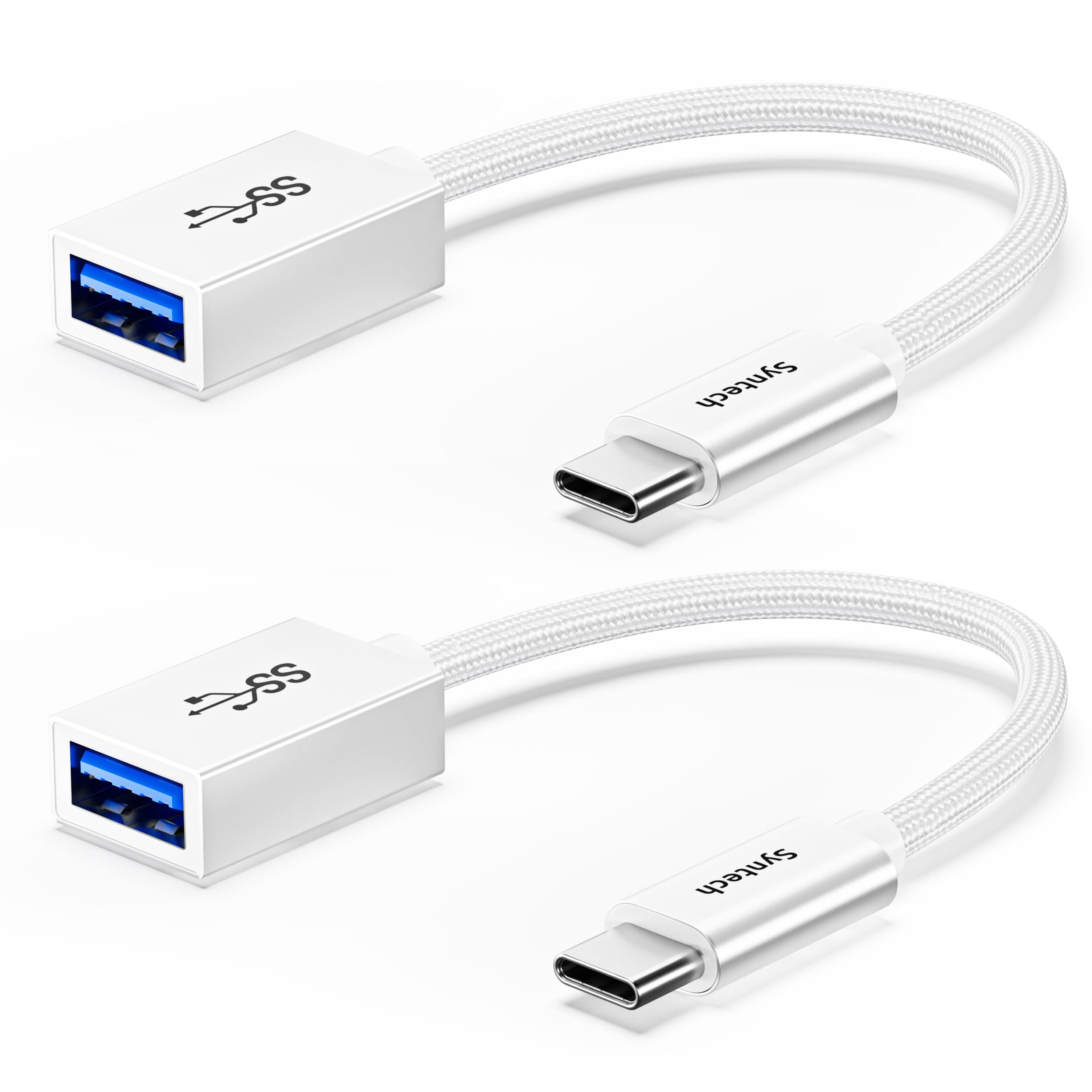 USB Type C to USB Adapter, Aluminum Alloy, Male to Female, 5 Gbps Transfer Speed, Compatible with iPhone, MacBook, iPad, Pixelbook, Dell, Surface, Lenovo, Samsung Galaxy