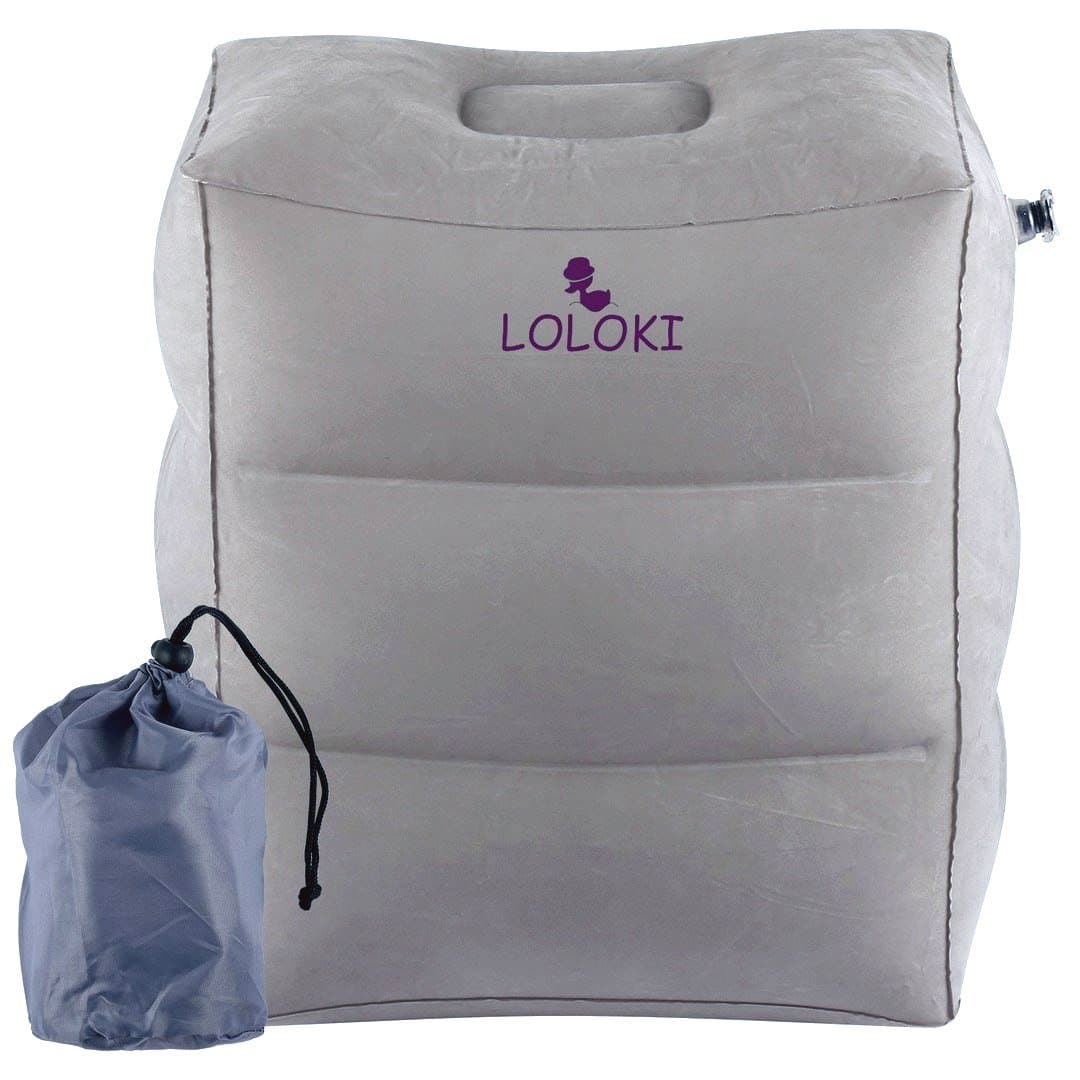 Long Flights Travel Pillow,Kid/Toddler Bed to Lay Down or Airplane 1st Class,Inflatable Footrest Bed for Journey