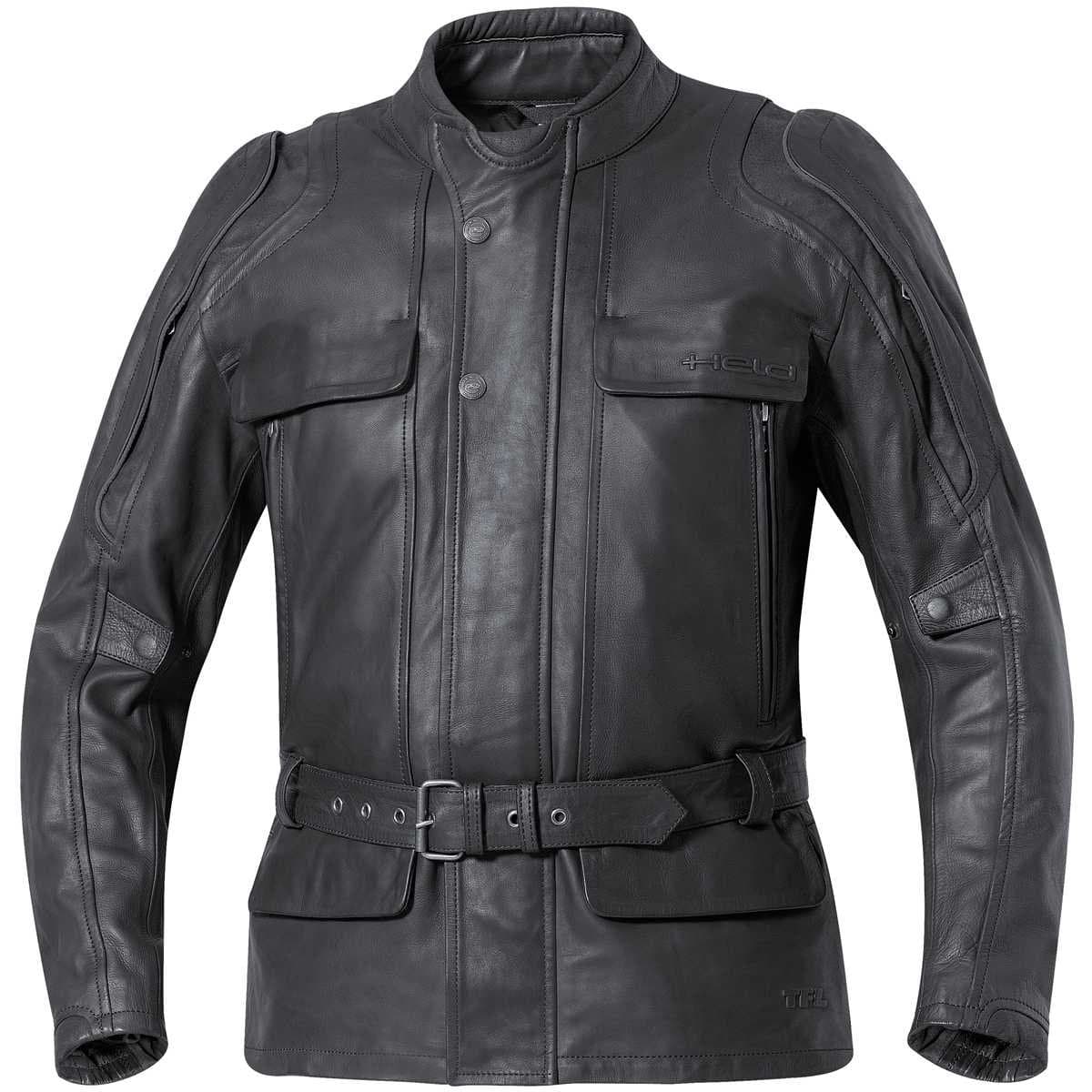 Motorcycle Held Leather Jacket Varano II 5423 TFL Black 50 UK Seller