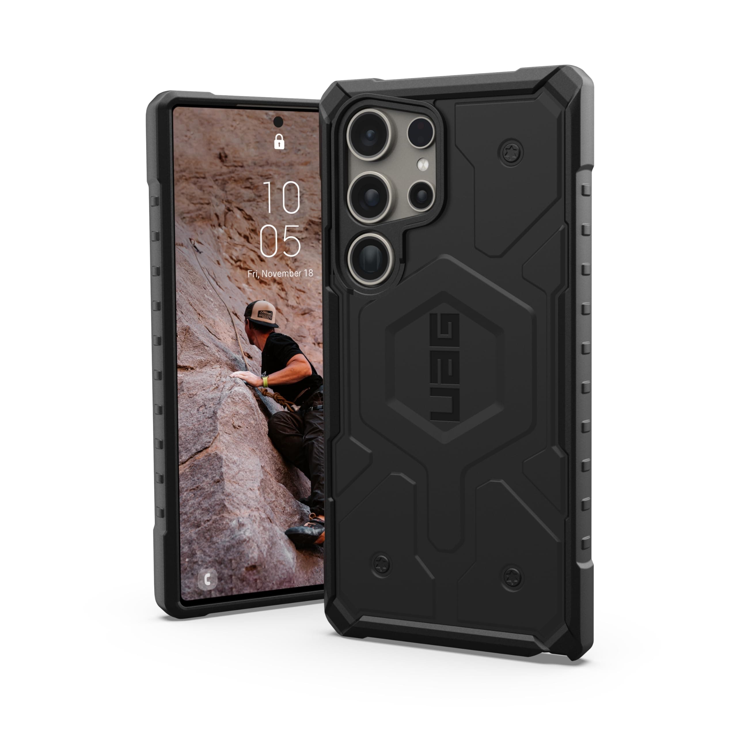 URBAN ARMOR GEAR UAG Designed for Samsung Galaxy S24 Ultra Case 6.8" Monarch, Pathfinder, Plyo, Plasma, Civilian Rugged Military Drop-Proof Impact Resistant Non-Slip Protective Cover