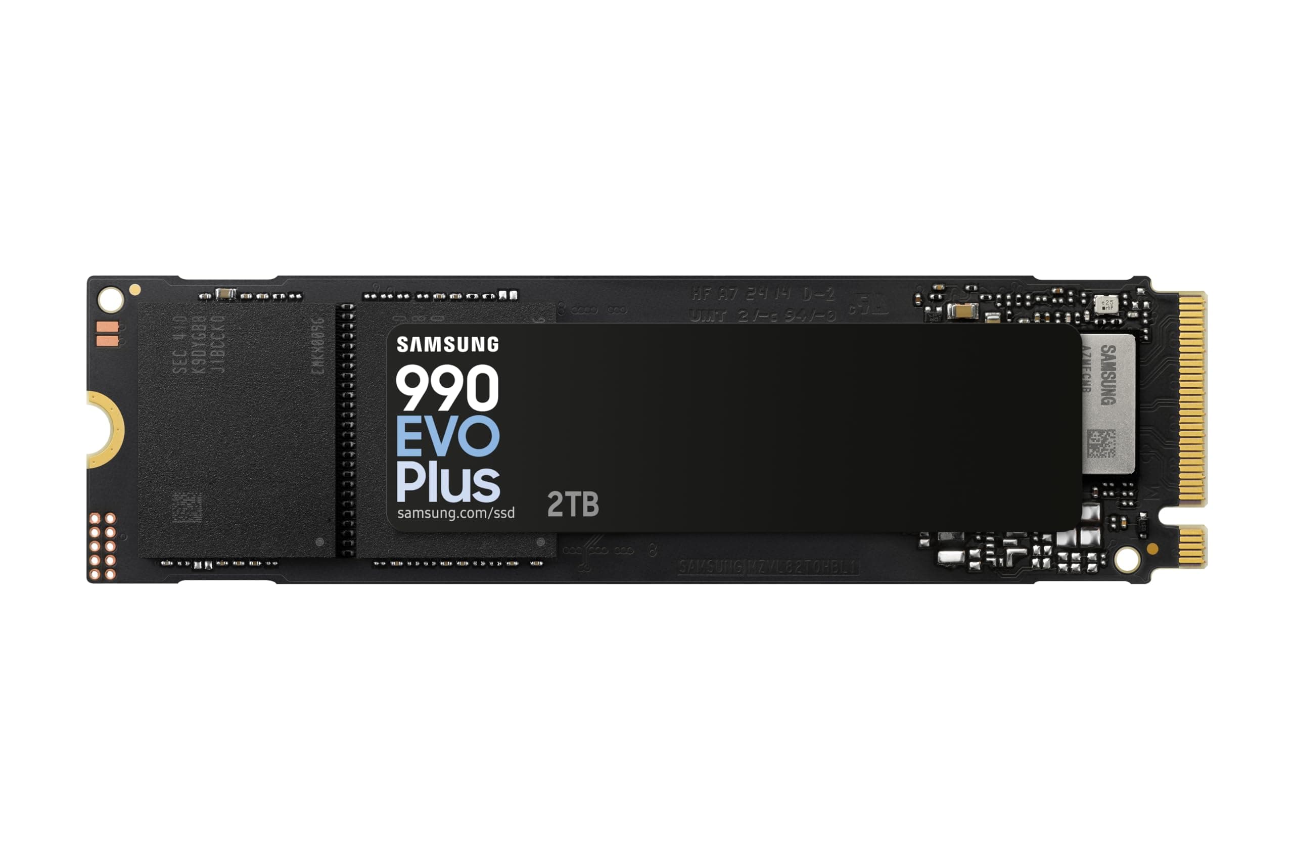 MZ-V9S2T0BW 990 EVO Plus SSD Internal 2TB PCIe Gen 4.0 x4 / 5.0 x2 NVMe 2.0 Memory Designed for Professional and Casual Gamers PC Compatible