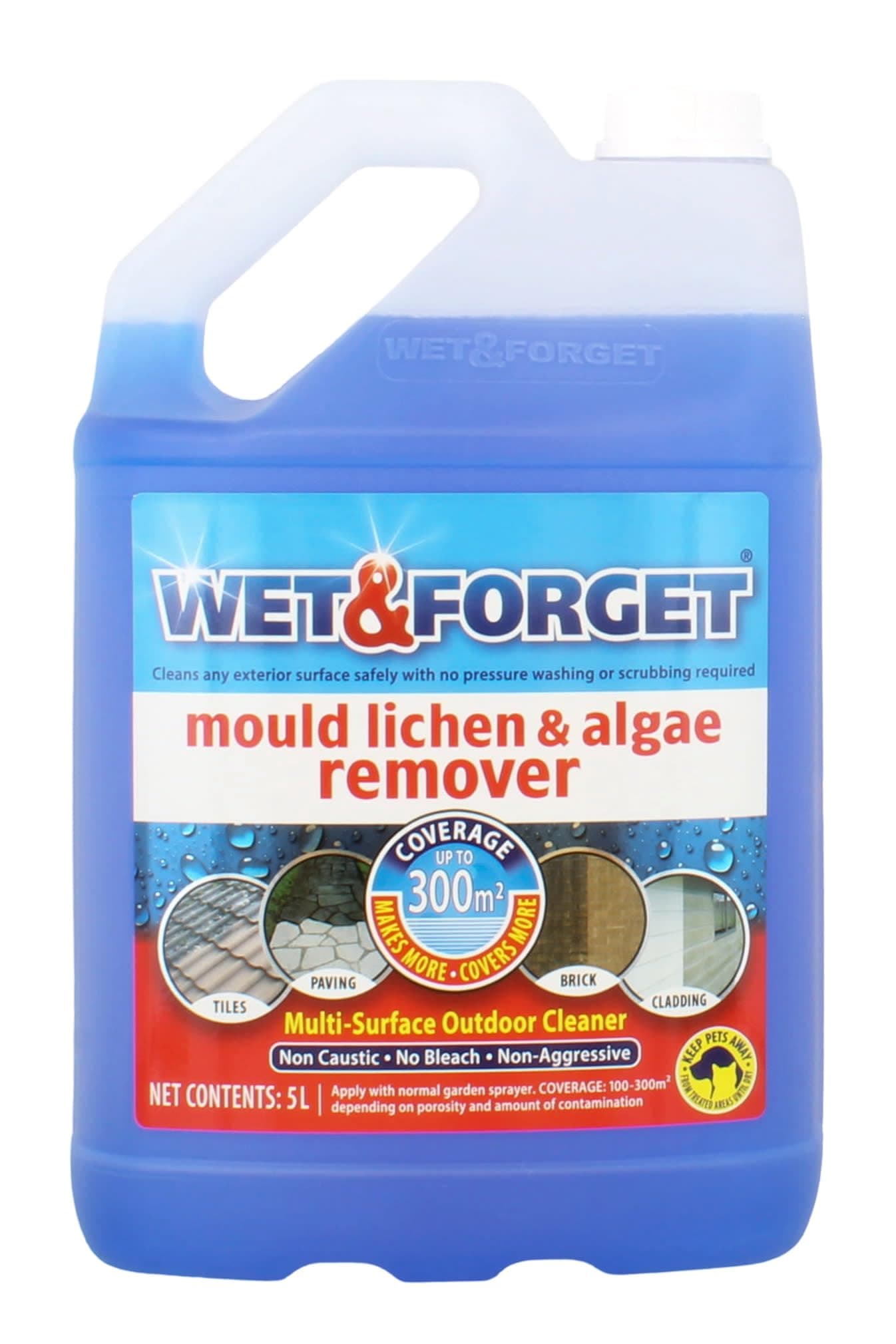 Wet & Forget - Moss Mould Lichen & Al Remover (5 Litre)