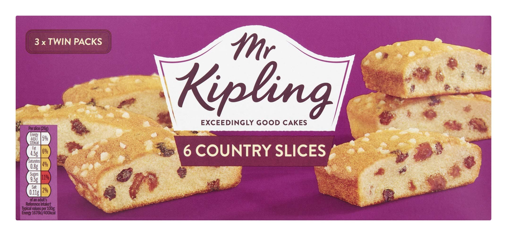 Country Slices, 6 x 30g