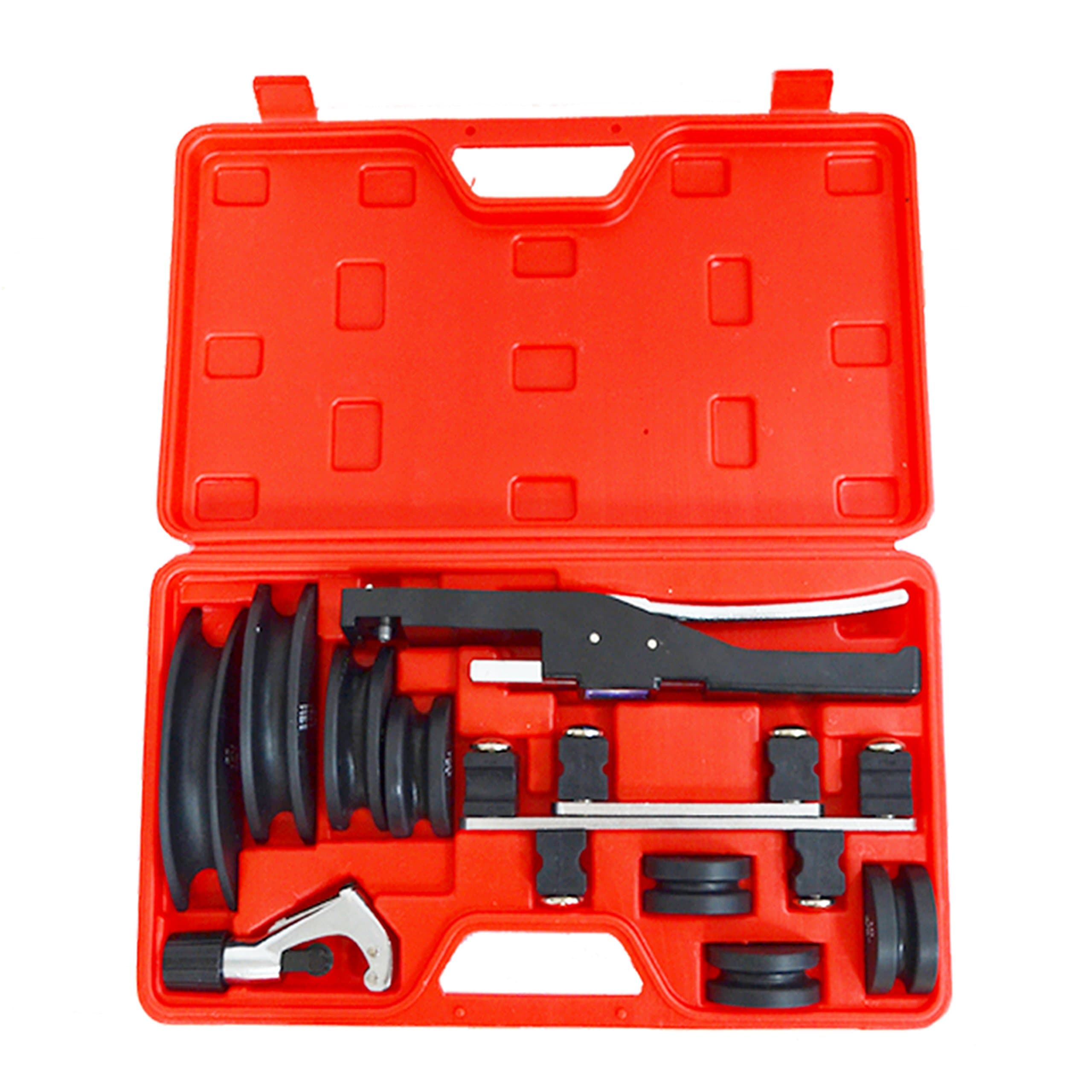 Copper Aluminum Tubing Bender Kit with Tube Cutter for HVAC Refrigeration System Maintenance