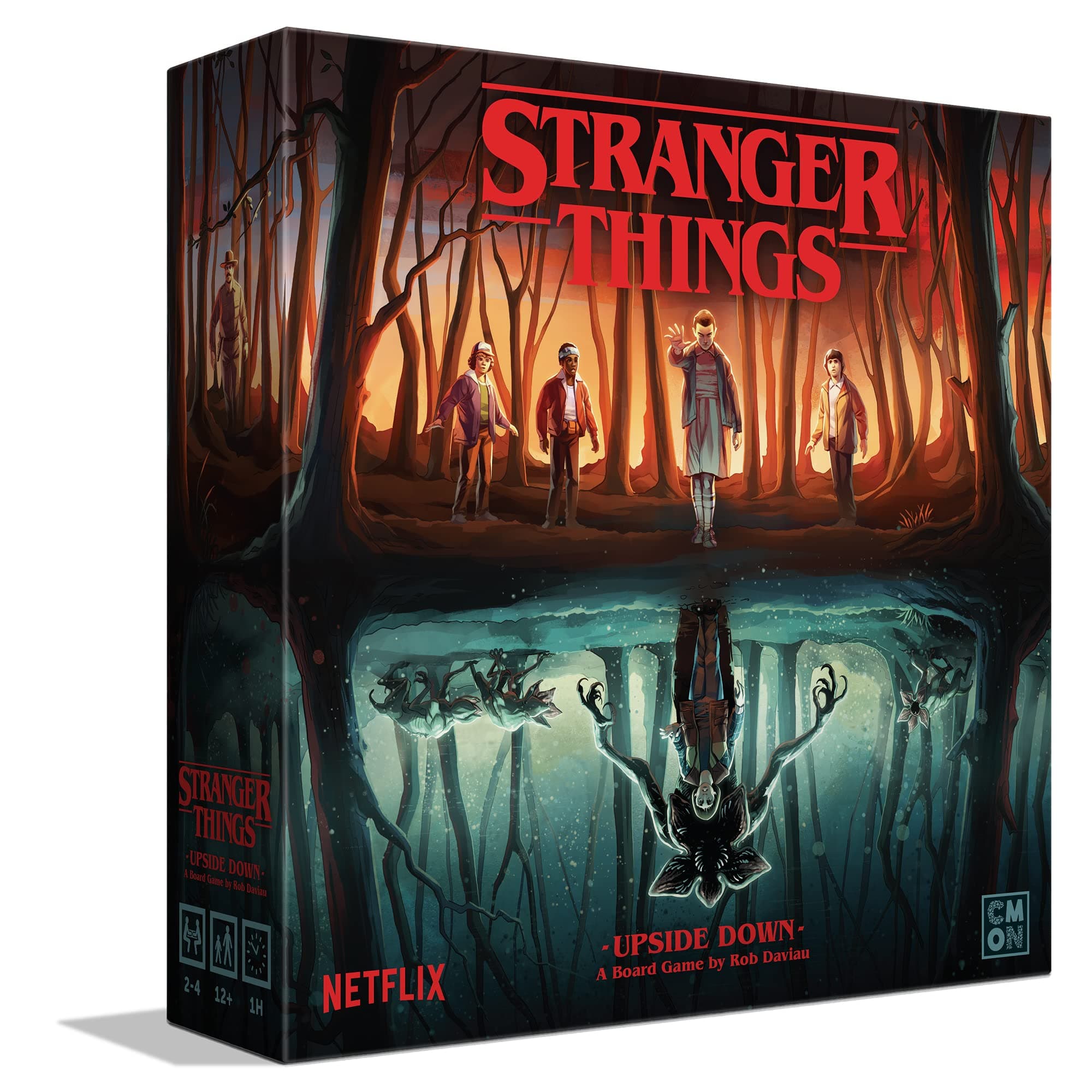 Asmodee CoolMiniOrNot Inc | Stranger Things: Upside Down | Cooperative Board Game | Ages 12+ | 2-4 Players | 60 Minutes Playing Time (CMNSTG001)