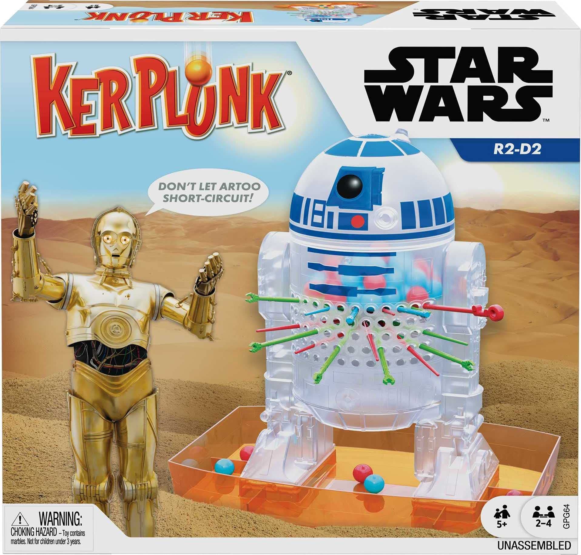 Kerplunk Star Wars Marble-Dropping Kids Game for 2 to 4 Players, Gift for Ages 5 Years Old & Up