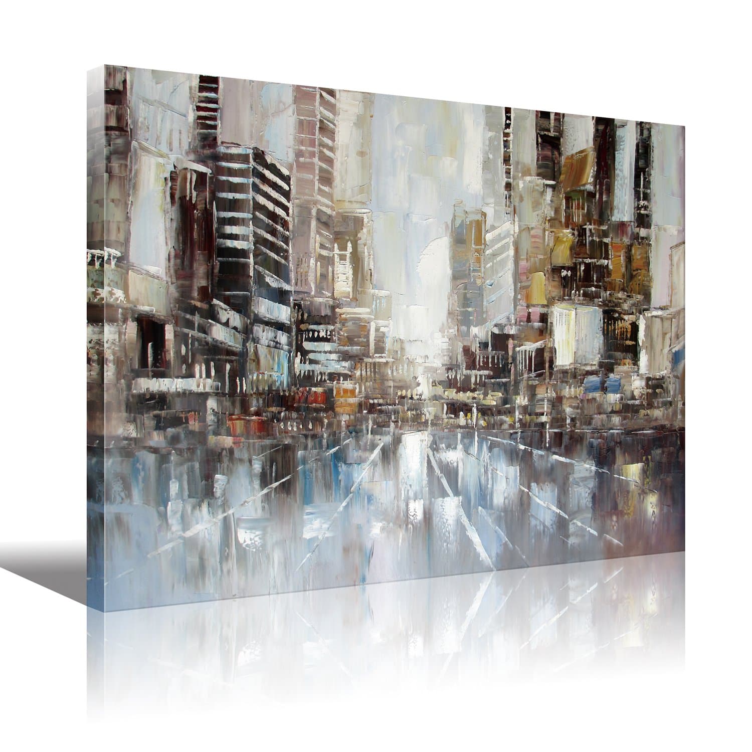 Modern Artwork Wall Art New York City Abstract Paintings HD Print on Canvas For Bedroom Office or Living Room Decorations Wall Decor Stretched Ready to Hang 30x40inch(70x100cm)1pc