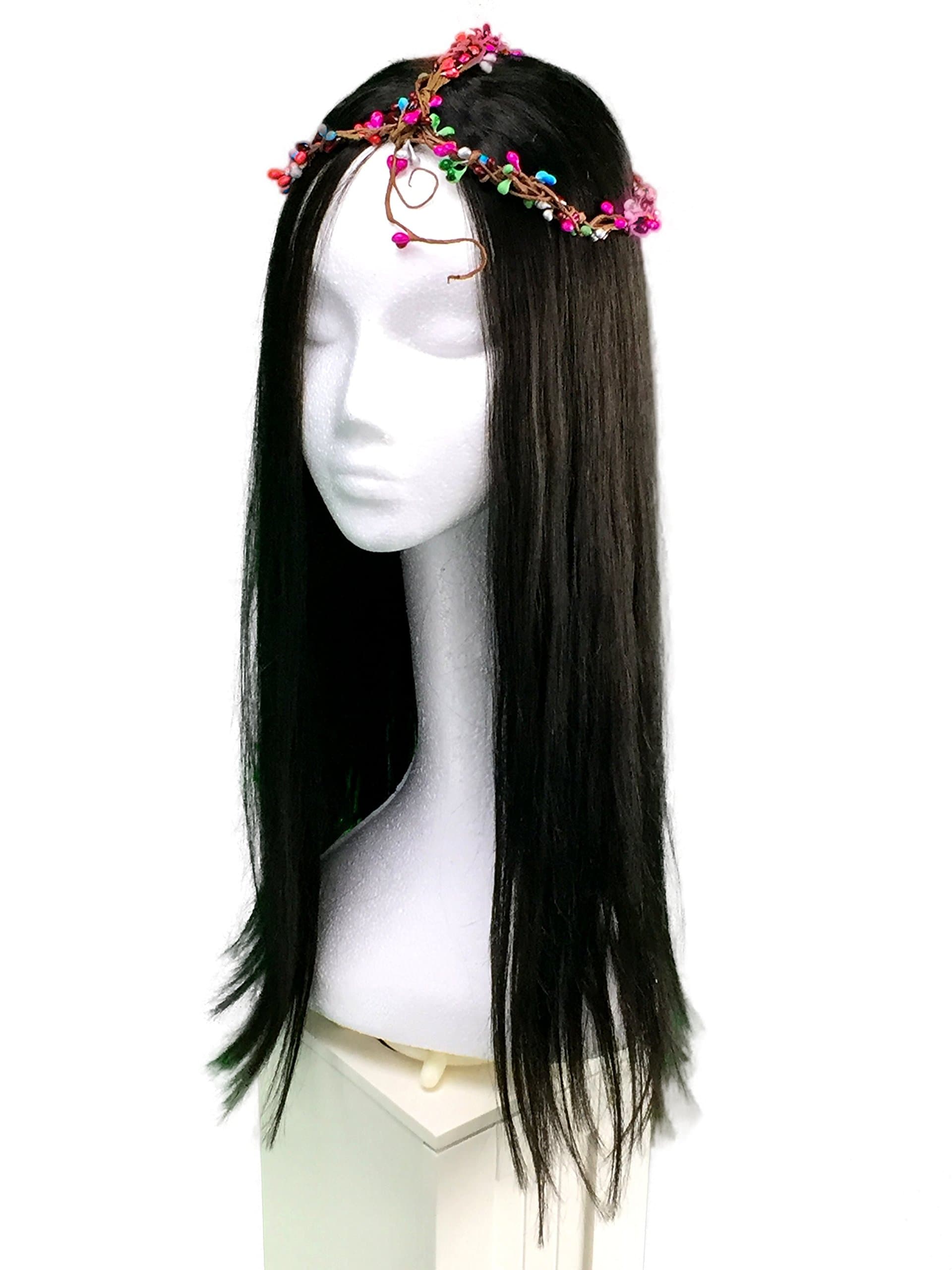 Maiden Era - Indian REMY Clip In Extensions 20" 100% HUMAN HAIR, NO MIX, Color #1b Dark Brown