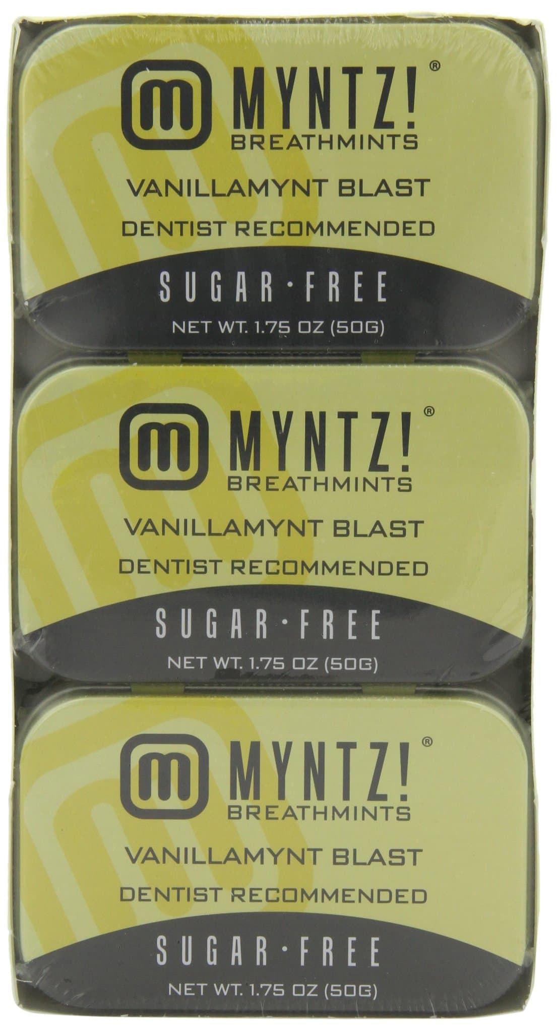 Myntz Vanillamynt Blast Breathmints, 1.75-Ounce Containers (Pack of 12)