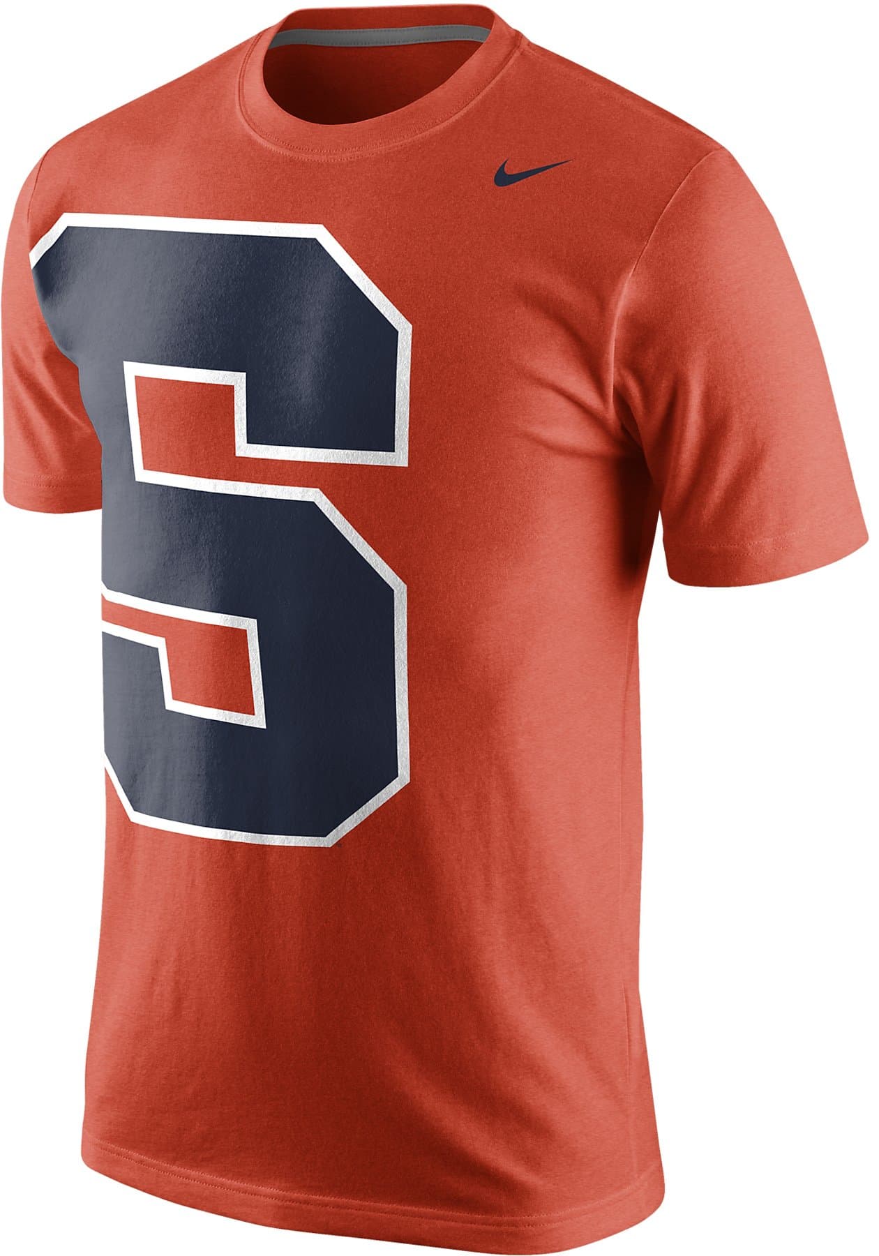 Nike Syracuse Orange Men's Mascot Oversized Logo Tri-Blend T-Shirt (Medium, Orange Heather)