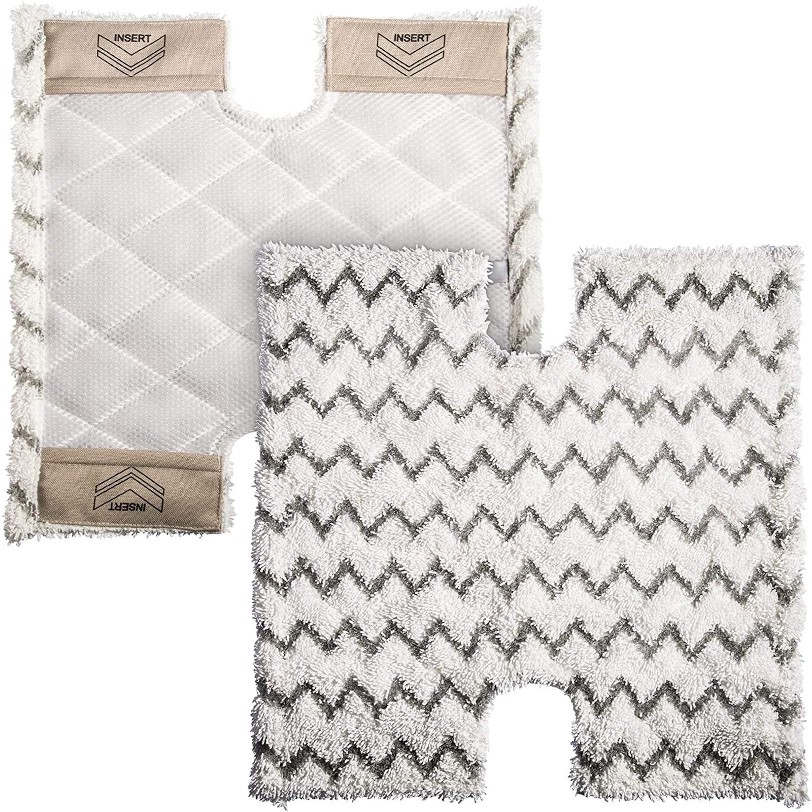 Shark Steam Mop Pads,Replacement Microfiber Mop Pads Cleaning Pads for Shark Lift-Away Pro/Genius Steam Pocket Mop S3973 S3973D S5002Q S5003A S6001W S6002 S6003D-2 pcs