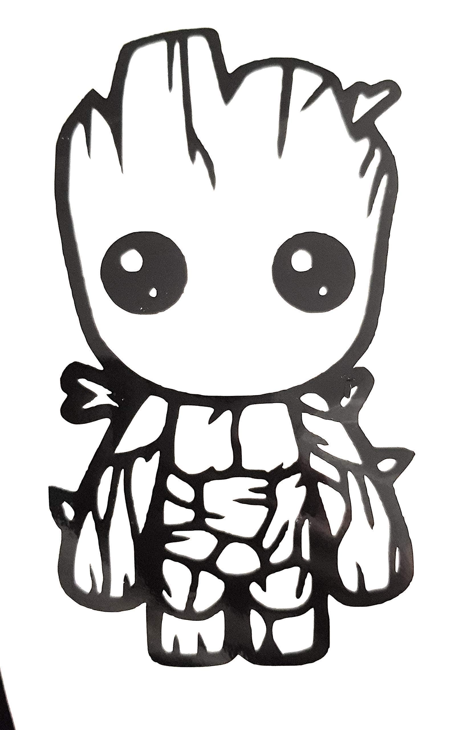 Baby Groot - Vinyl Decal Sticker Window Bumper Car Van Bus Laptop Phone Walls Bike Funny Joke JDM EURO DUB