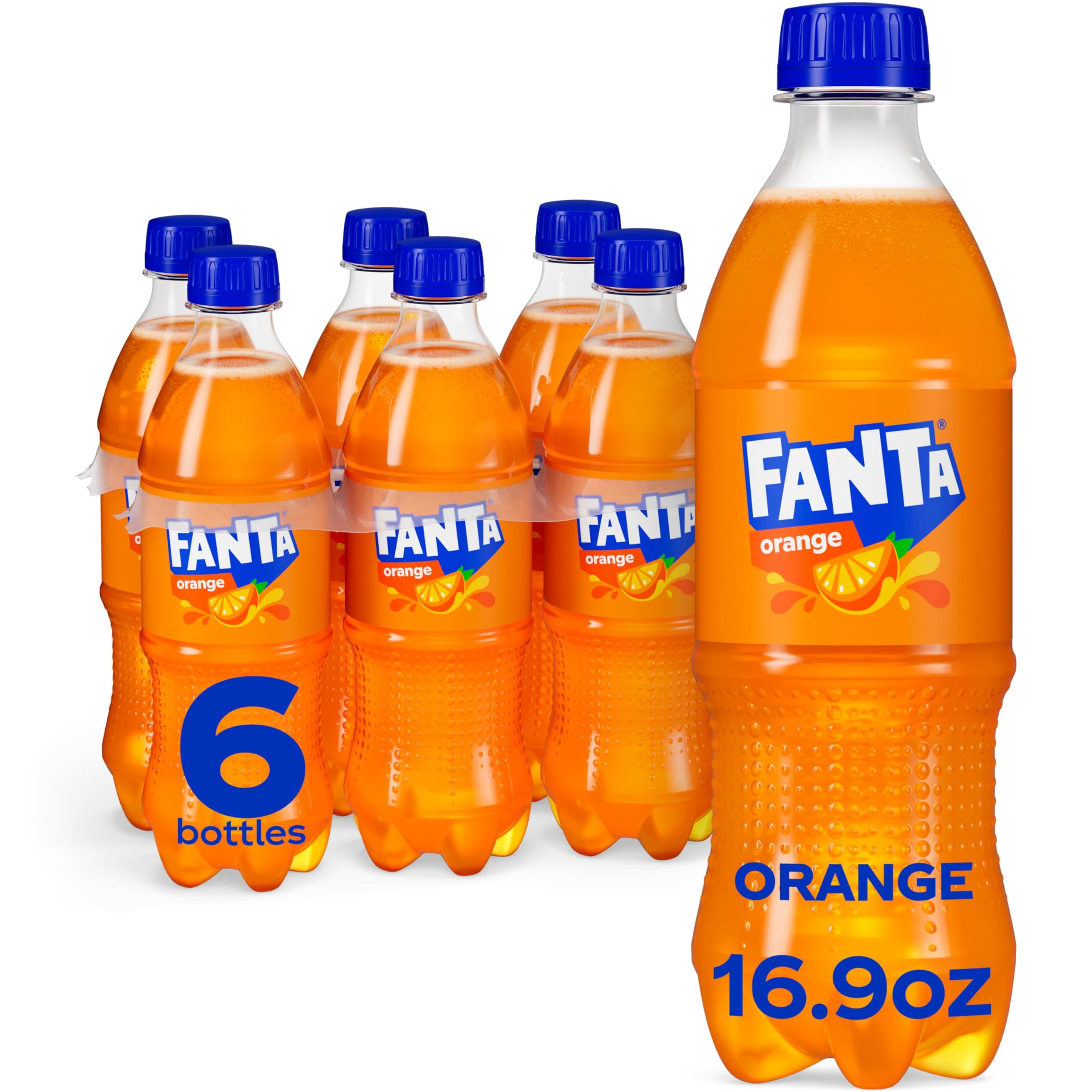 Orange, 16.9 Fl Oz, Pack of 6