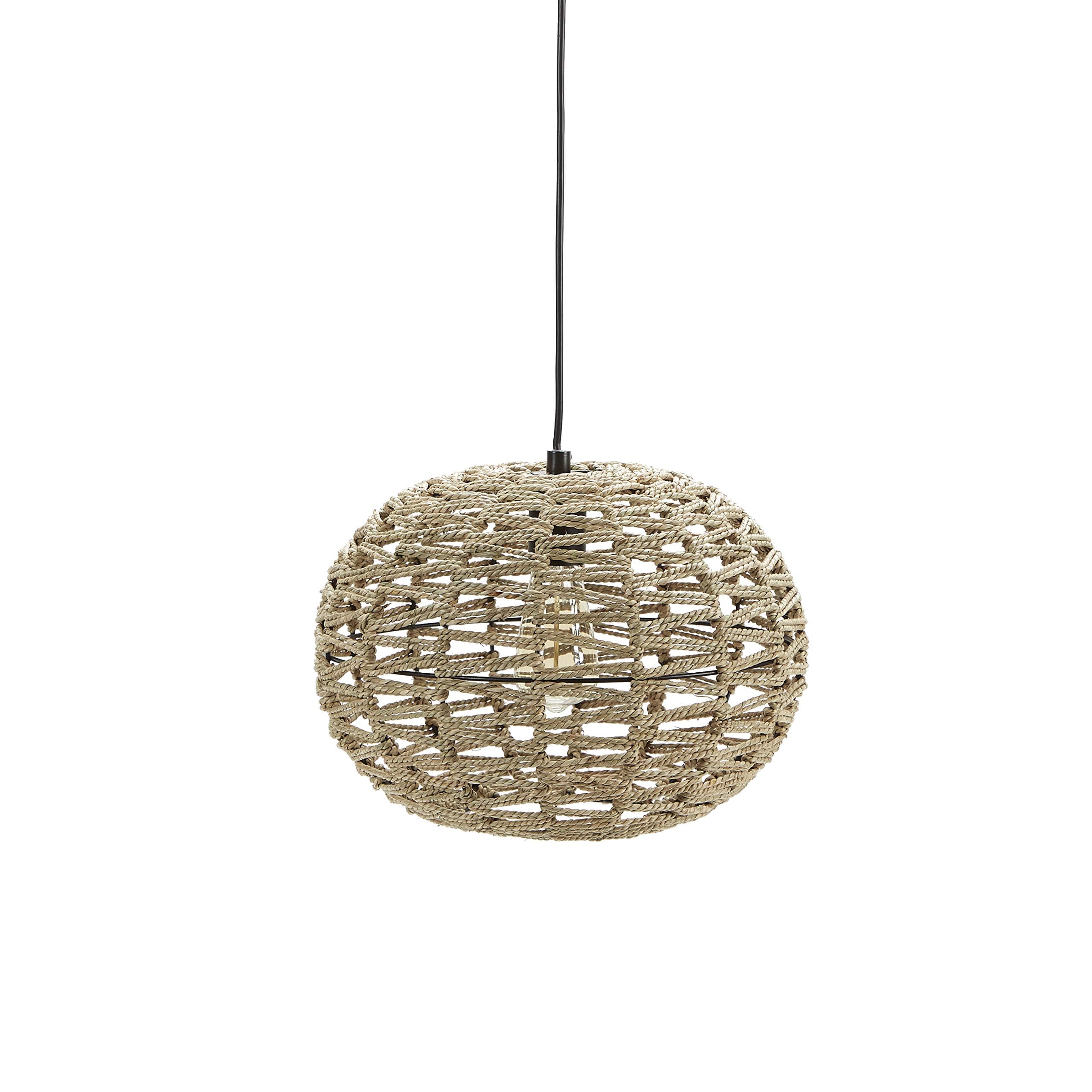 Silverwood Geoffrey Weave Pendant Light, Brown
