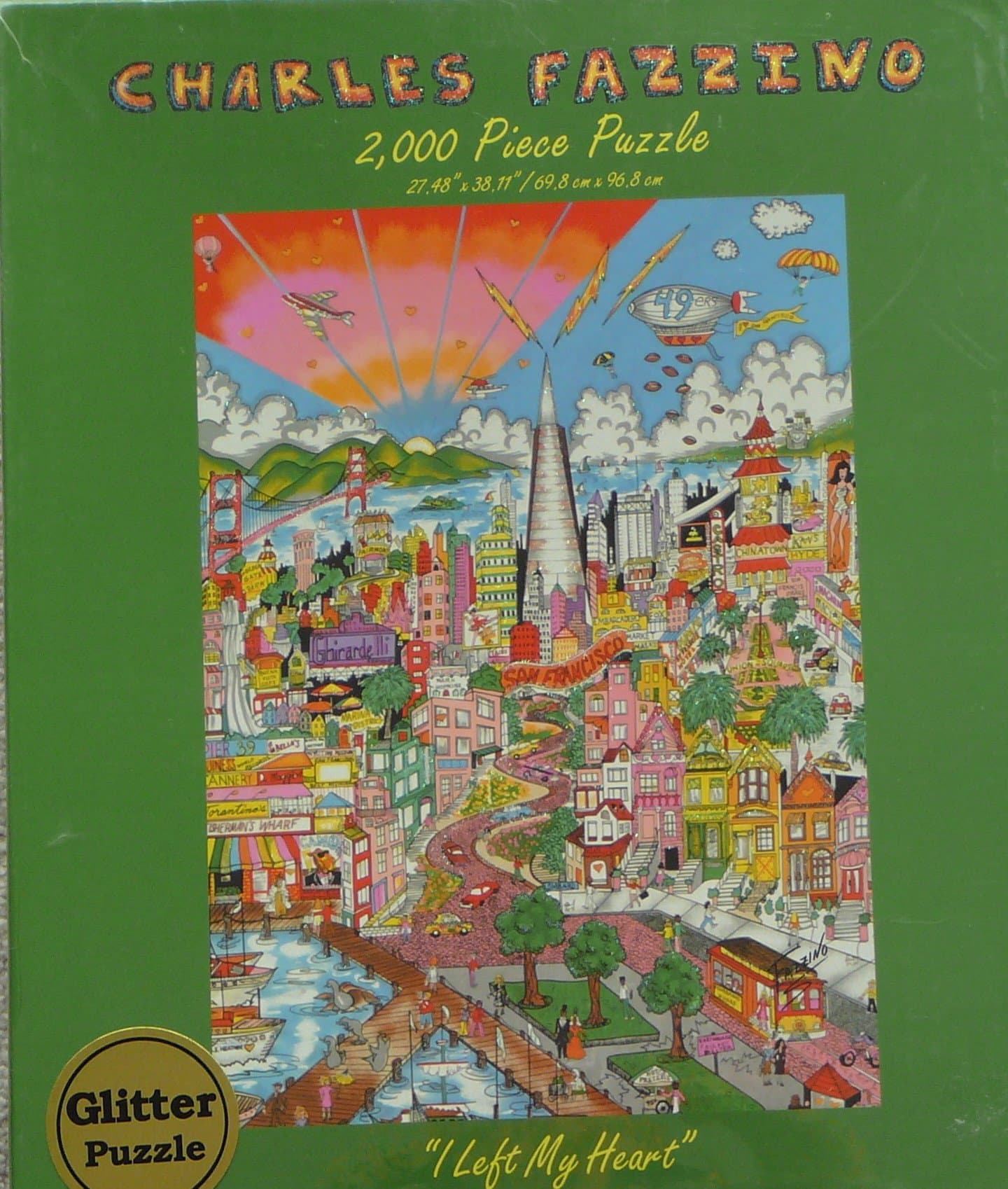 SAN Francisco- I Left My Heart- Fazzino 2000 Piece Puzzle