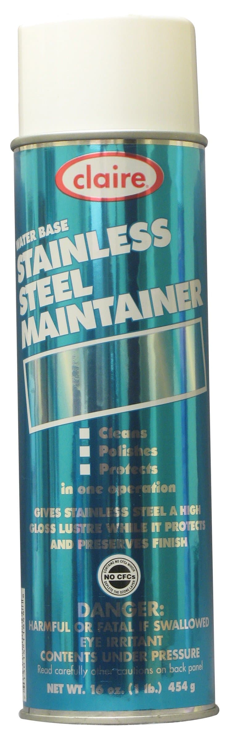 Claire C-844 16 Oz. Water Base Stainless Steel Maintainer Aerosol Can (Case of 12)