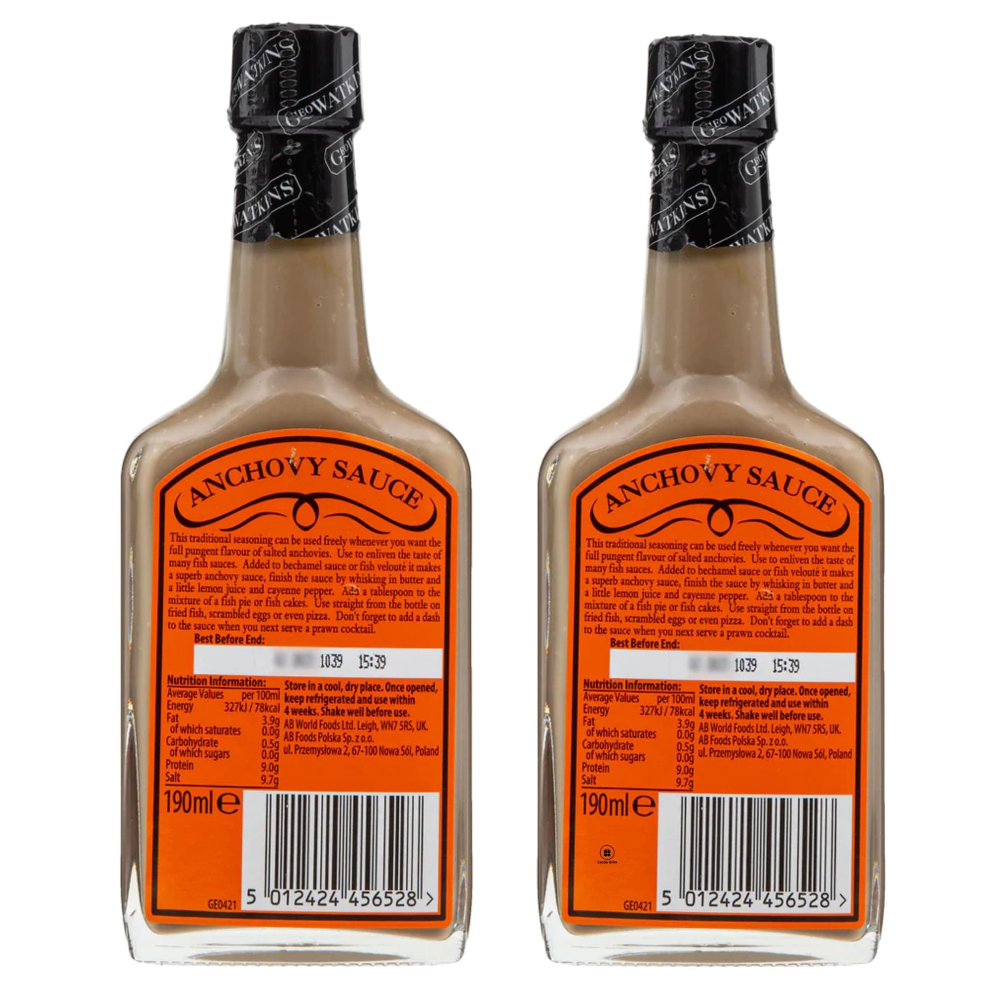 Anchovy Sauce Bundle With Geo Watkins Anchovy Sauce 190ml (2 Pack)