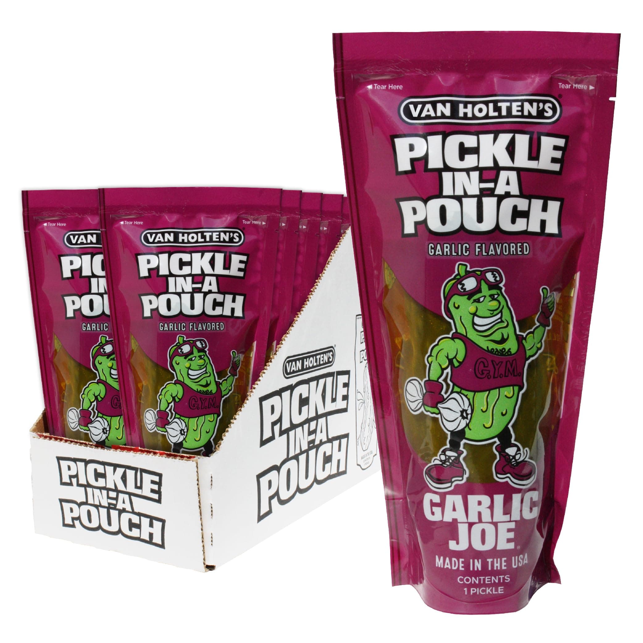 Van Holten's Pickles - Garlic Joe Pickle-In-A-Pouch - 12 Pack