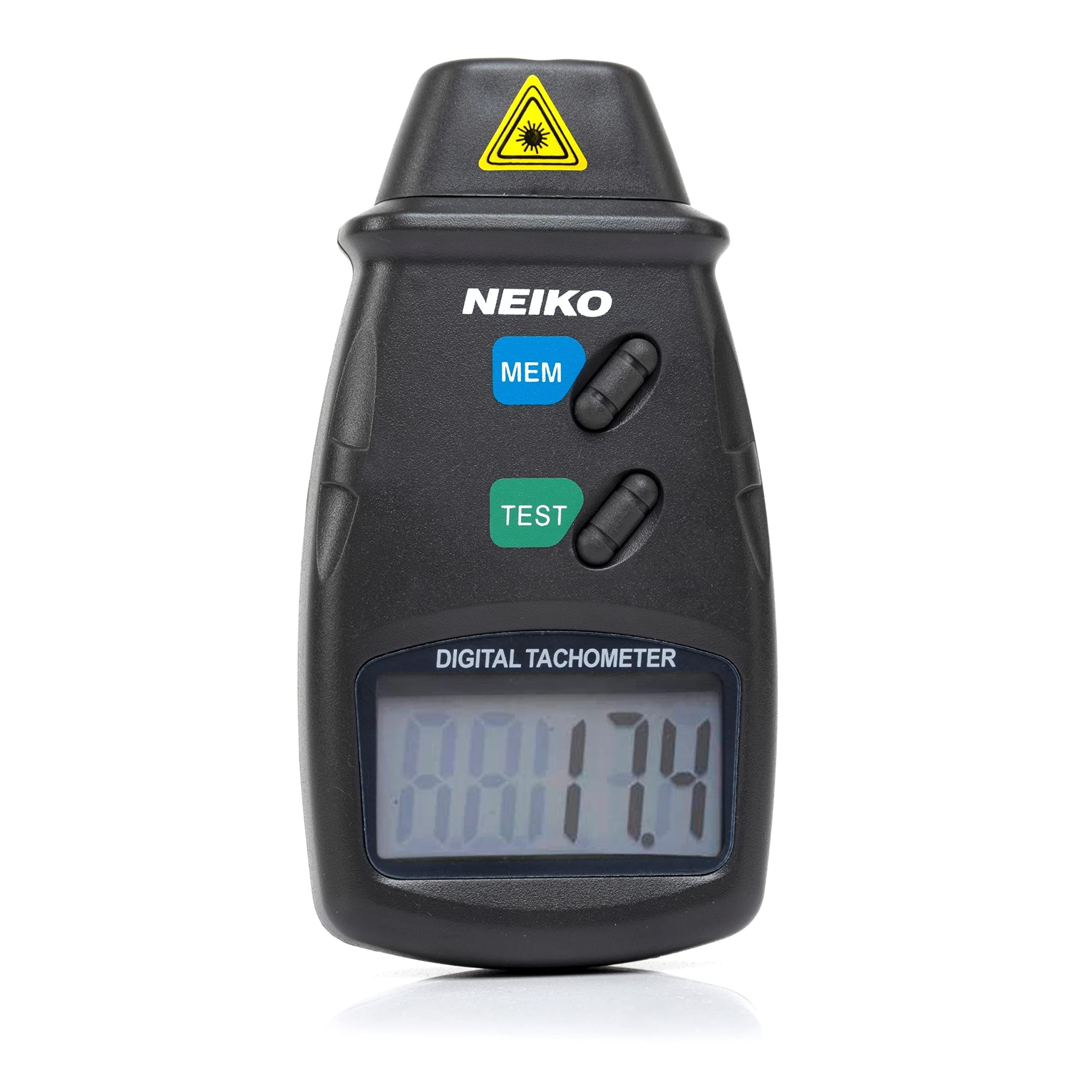 20713A Digital Tachometer, Noncontact Laser Photo Sensor with 2.5 to 99,999 RPM Accuracy, RPM Gauge Marker with Batteries Included