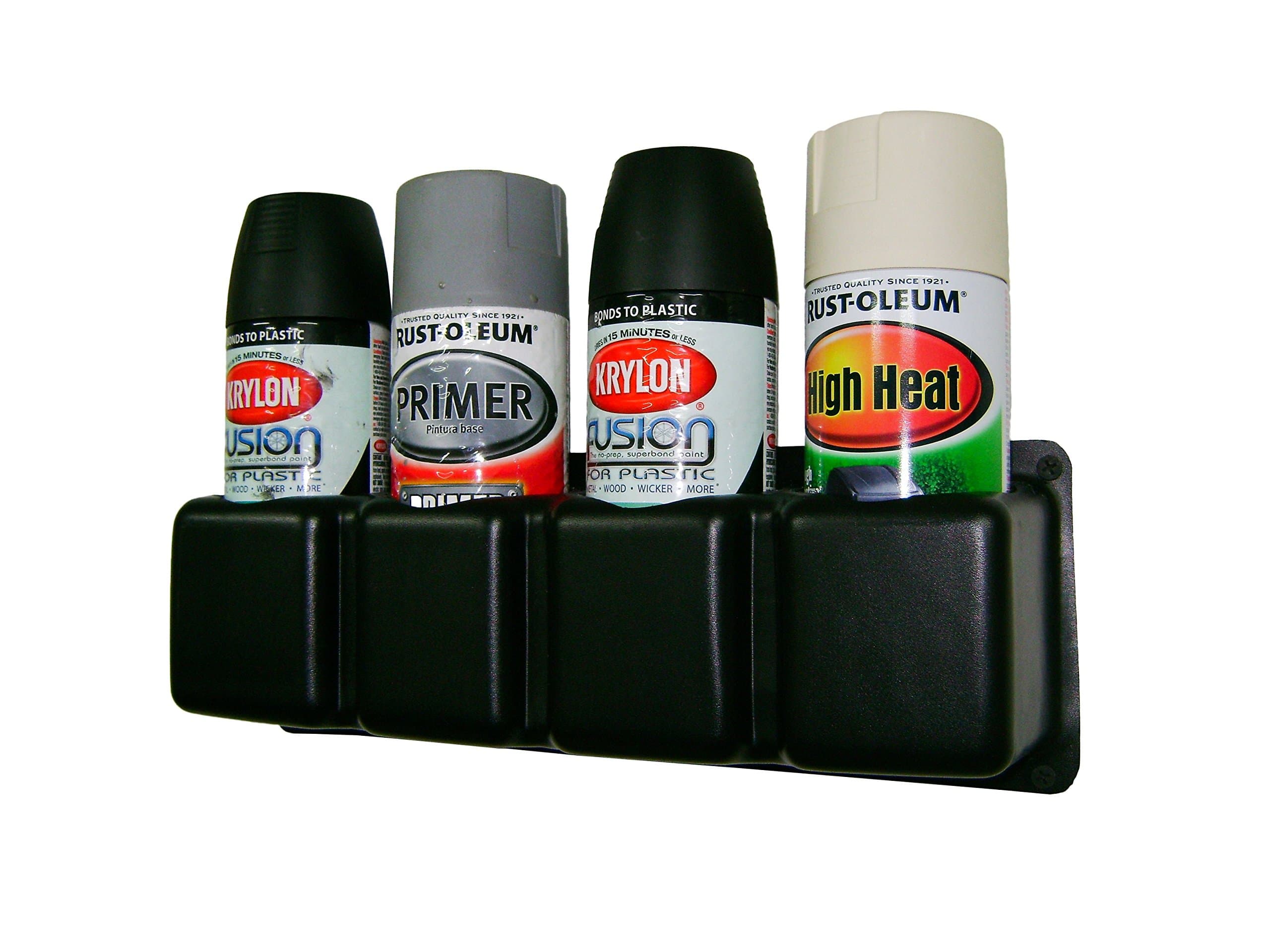 Product Handlers Four Spray Can/Spray Bottle Holder Caddie Rack Garage Shop Race Trailer Storage Organizer - trailer box (Four Can Holder)