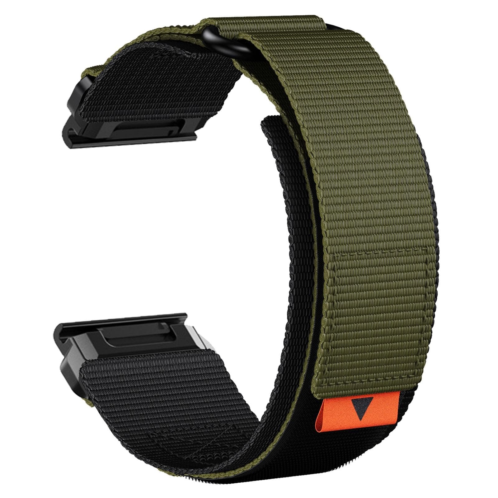 Rugged Nylon Quick Fit 22mm Watch Bands for Garmin Fenix 7 / Fenix 6 / Fenix 5 / EPIX Pro 47mm, Adjustable Weave Ballistic Nylon Webbing Wrist Band for Forerunner 955/965, MARQ