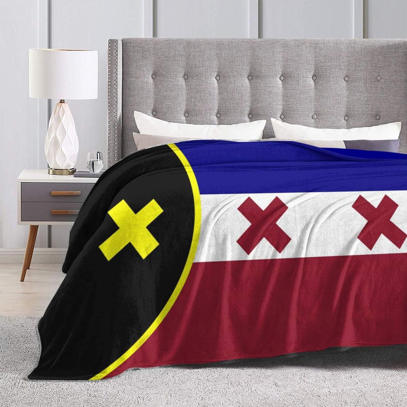 ElaineBoyd Dream SMP,L'Manberg Nation Flag, Lmanberg (2) Blanket Ultra-Soft Micro Fleece Living Room/Bedroom Warm Blanket 60"X50"