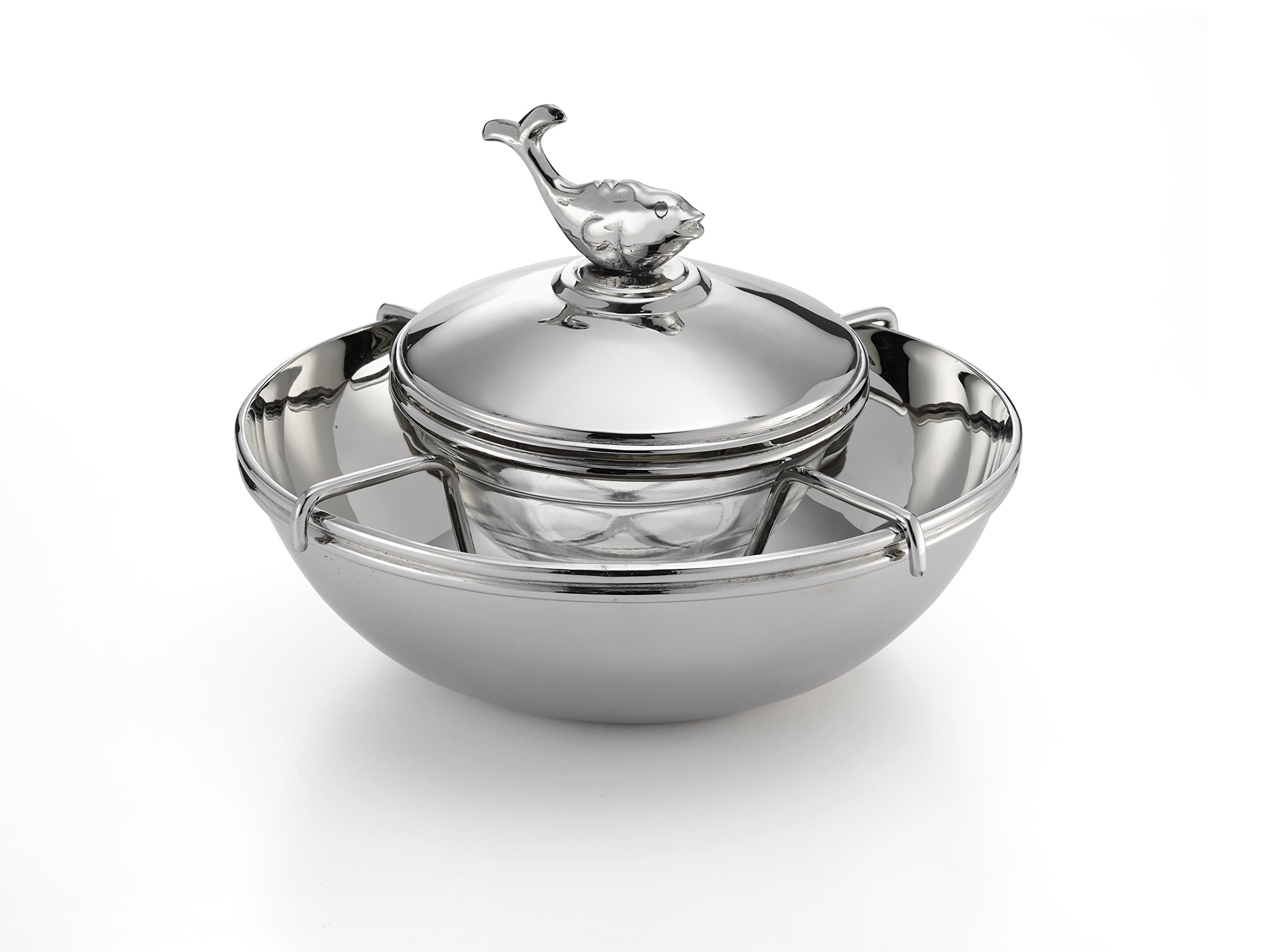 Mary Jurek Beluga Caviar Bowl w/Glass Dish Insert