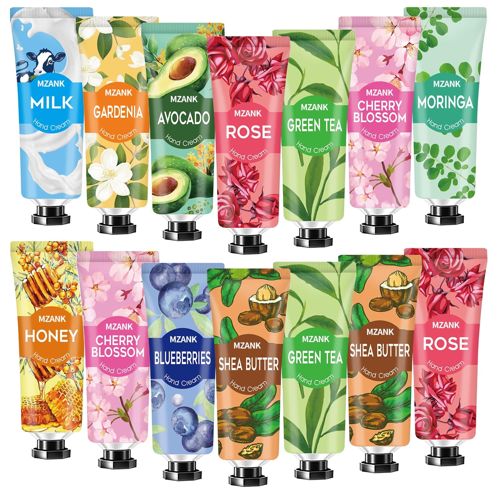 14 Pack Hand Cream for Dry Cracked Hands,Easter Basket Stuffers for Her Women Teengirls,Mothers Day Gifts,Nurse Appreciation Gifts,Teacher Appreciation Gifts,Bridesmaid Gifts,Hand Lotion Travel Size