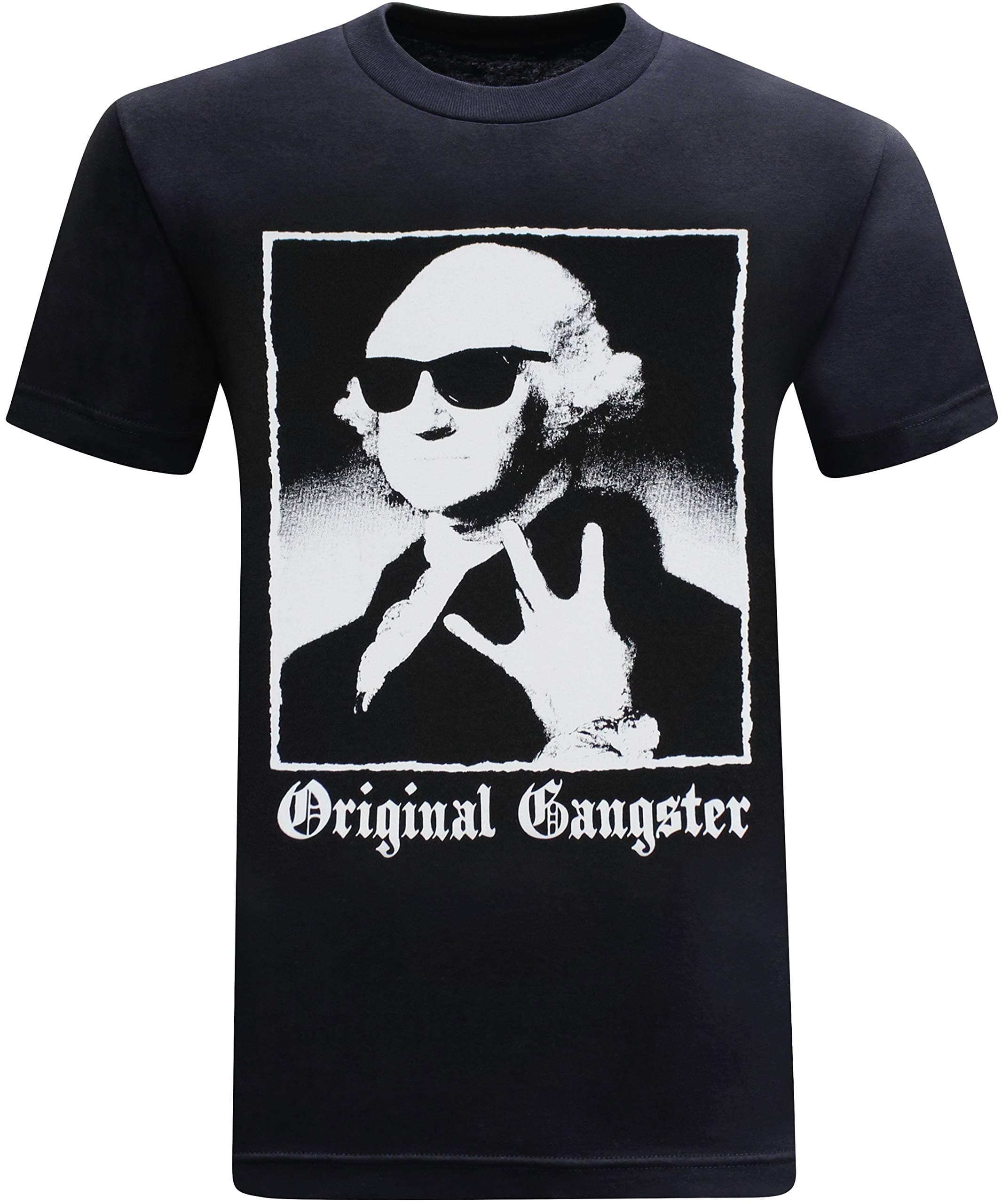 tees geekOriginal Gangster George Washington Founding Fathers Funny Men's T-Shirt