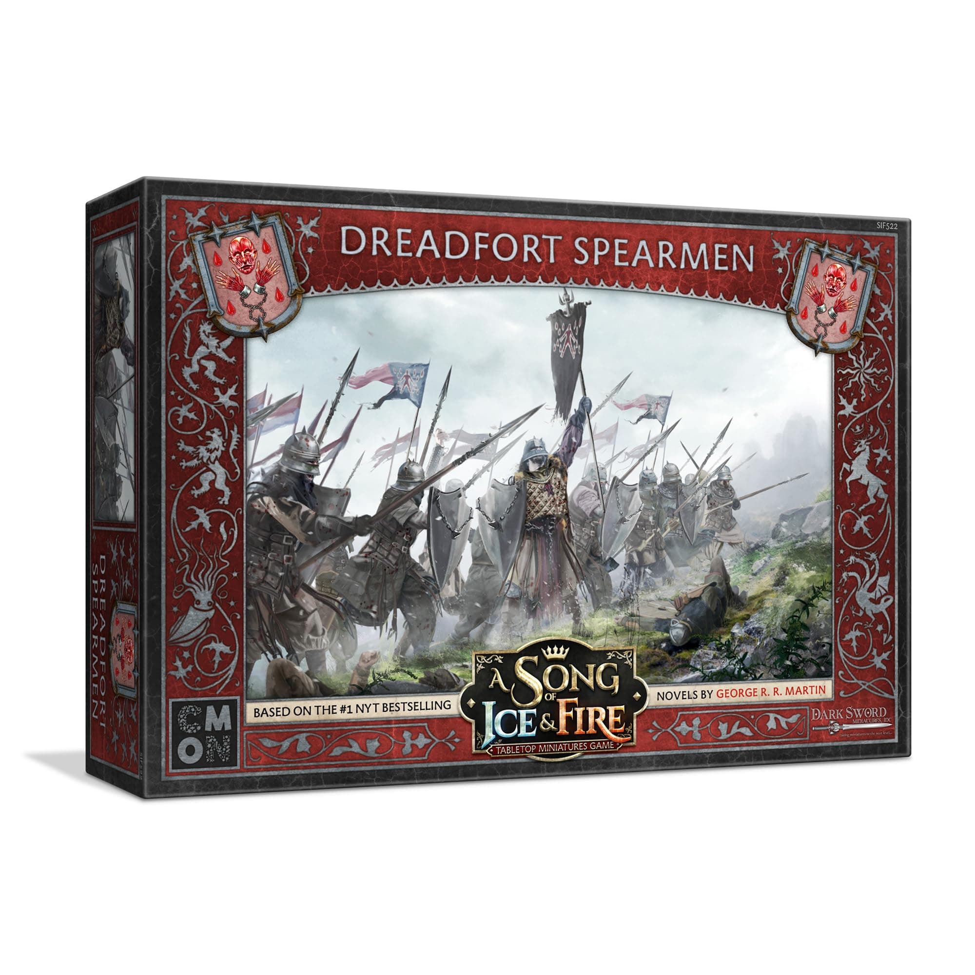 A Song of Ice and Fire Tabletop Miniatures Game Dreadfort Spearmen Unit Box - Strategy Game for Teens and Adults, Ages 14+, 2+ Players, 45-60 Minute Playtime, Made by CMON