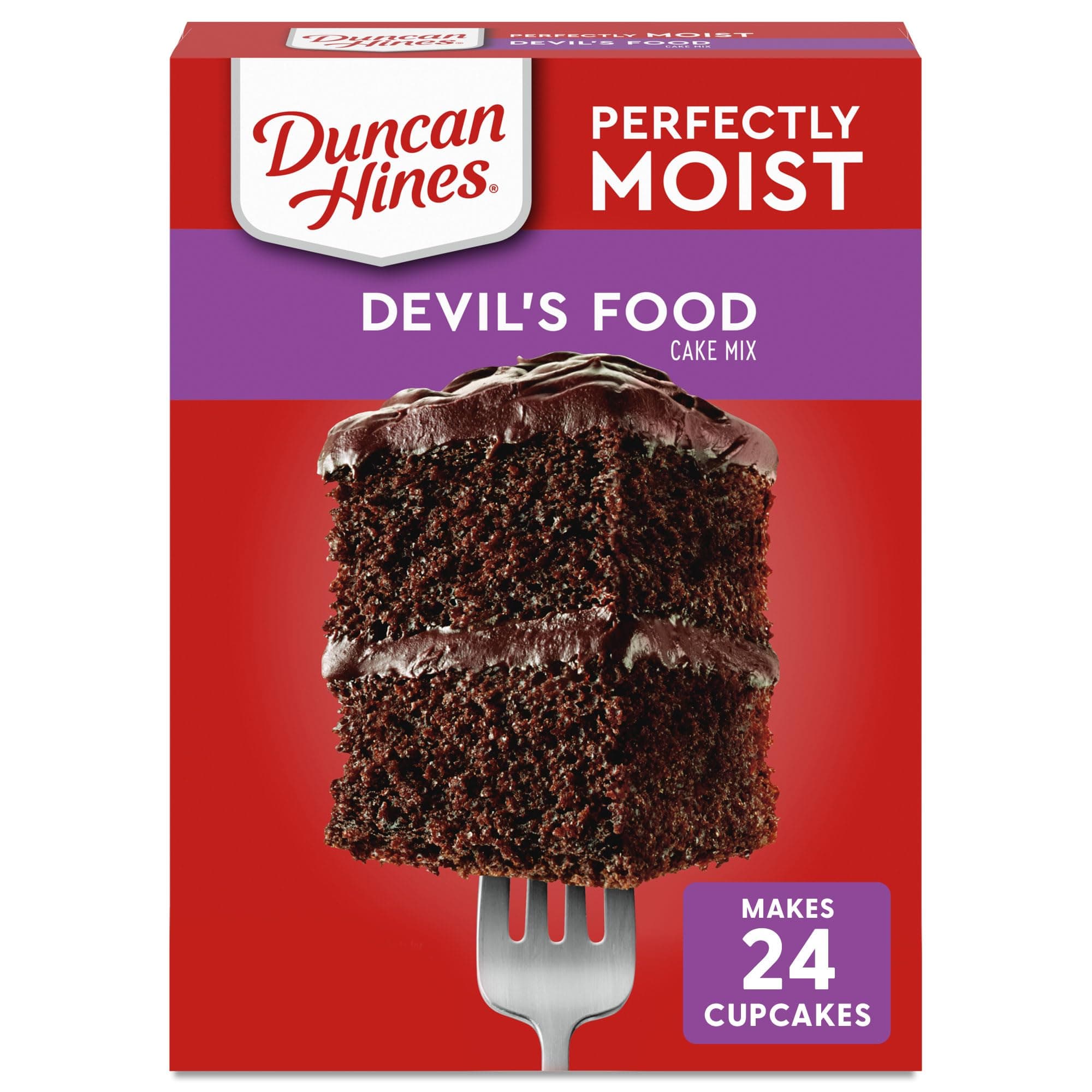Duncan Hines Devil's Food Cake Mix, Valentine's Day Baking, 15.25 oz.