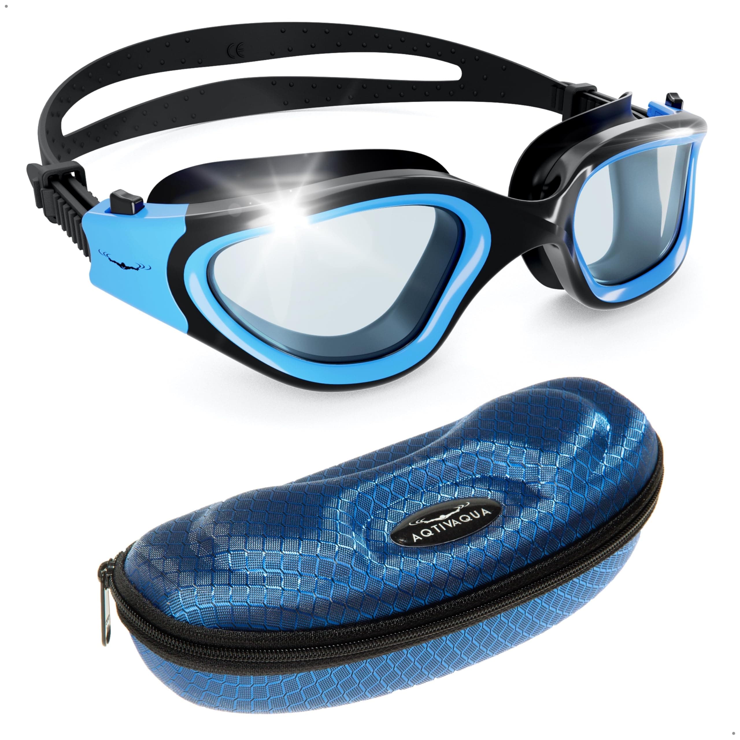 Swimming Goggles, DX Wide View Swim Goggles for Adult Men Women, Anti Fog No Leaking